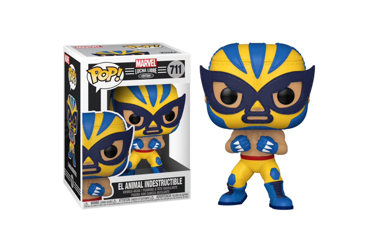FUNKO POP! #711 El Animal Indestructible Wolverine Marvel Lucha Libre Edition