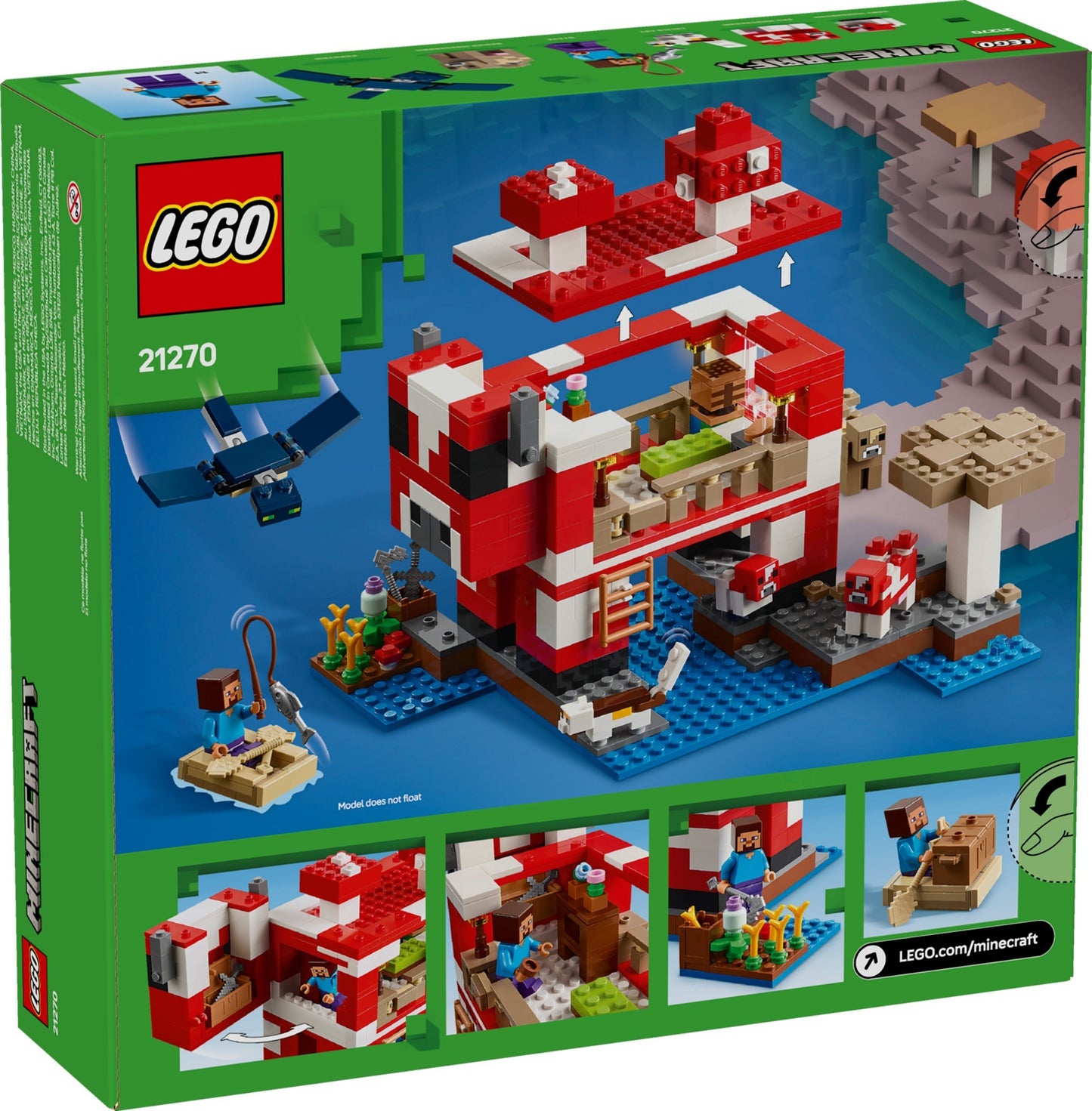 LEGO 21270 Minecraft The Mooshroom House