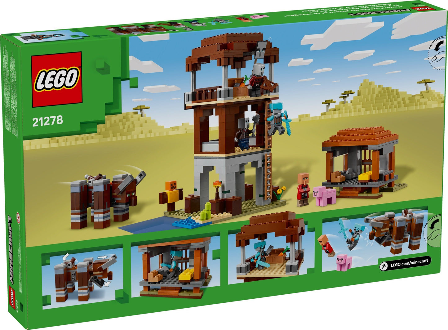 LEGO 21278 Minecraft The Pillager Outpost and Ravager