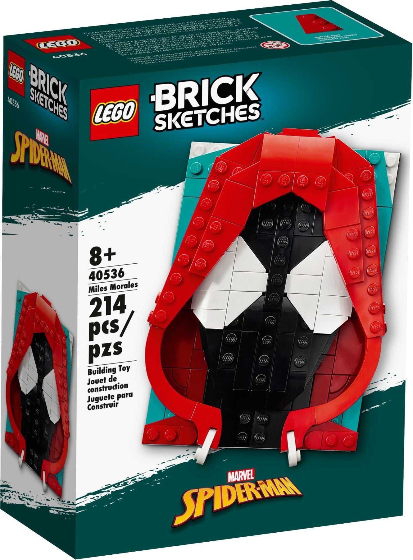 LEGO 40536 Brick Sketches Miles Morales