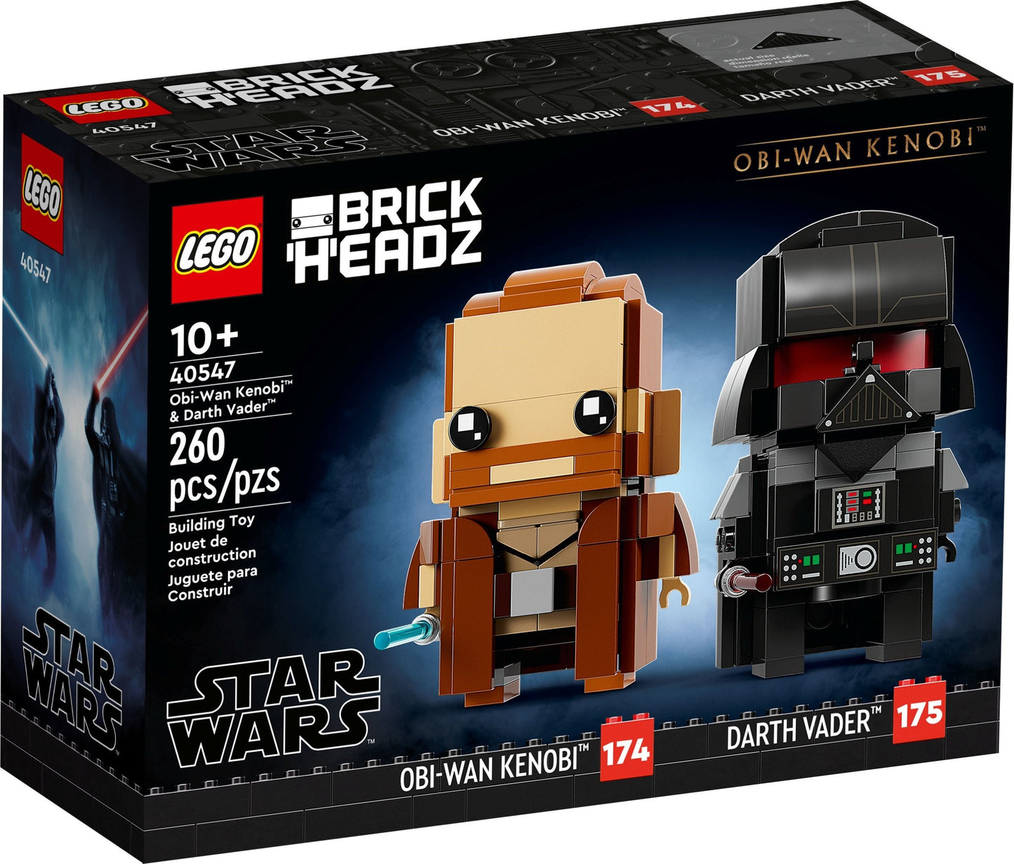 LEGO 40547 Brickheadz Obi-Wan Kenobi & Darth Vader