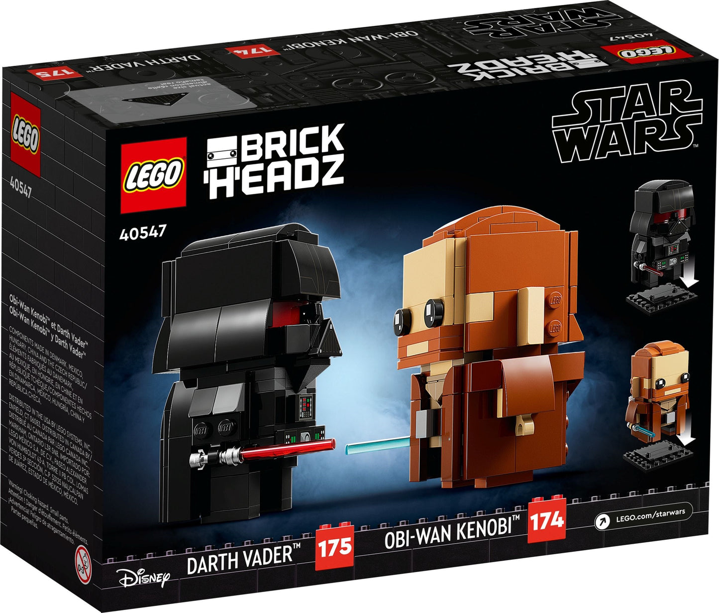 LEGO 40547 Brickheadz Obi-Wan Kenobi & Darth Vader
