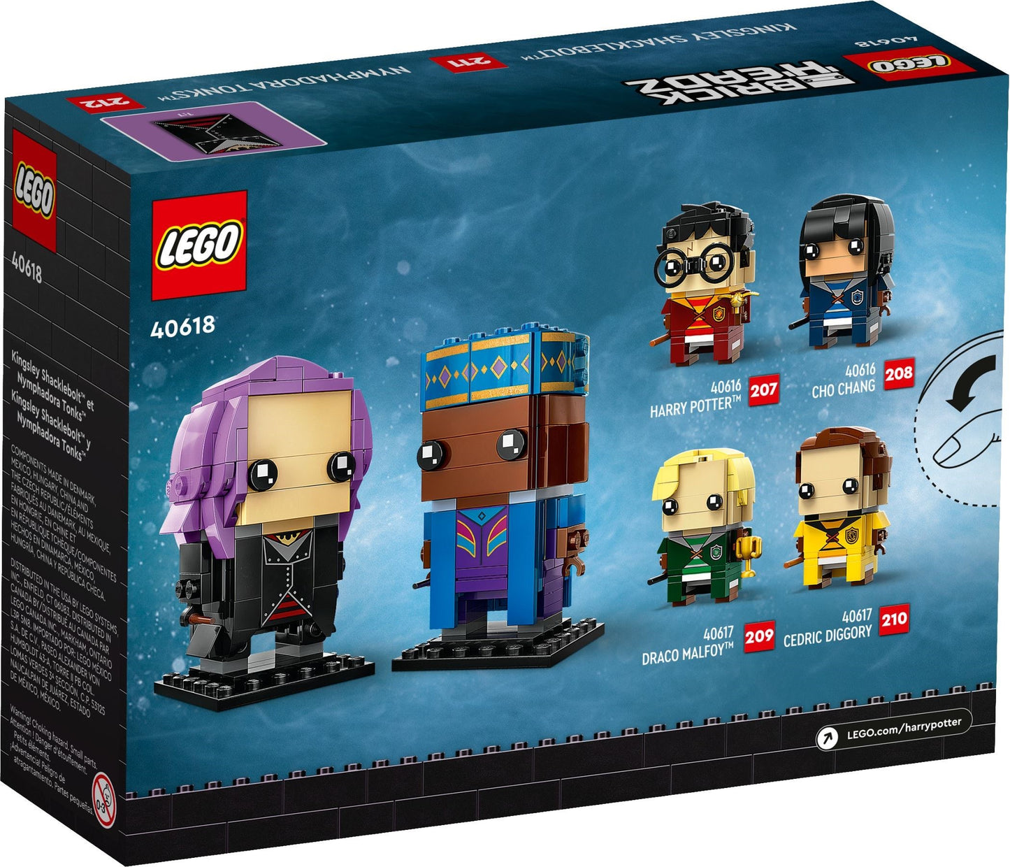 LEGO 40618 Brickheadz Kingsley Shacklebolt & Nymphadora Tonks