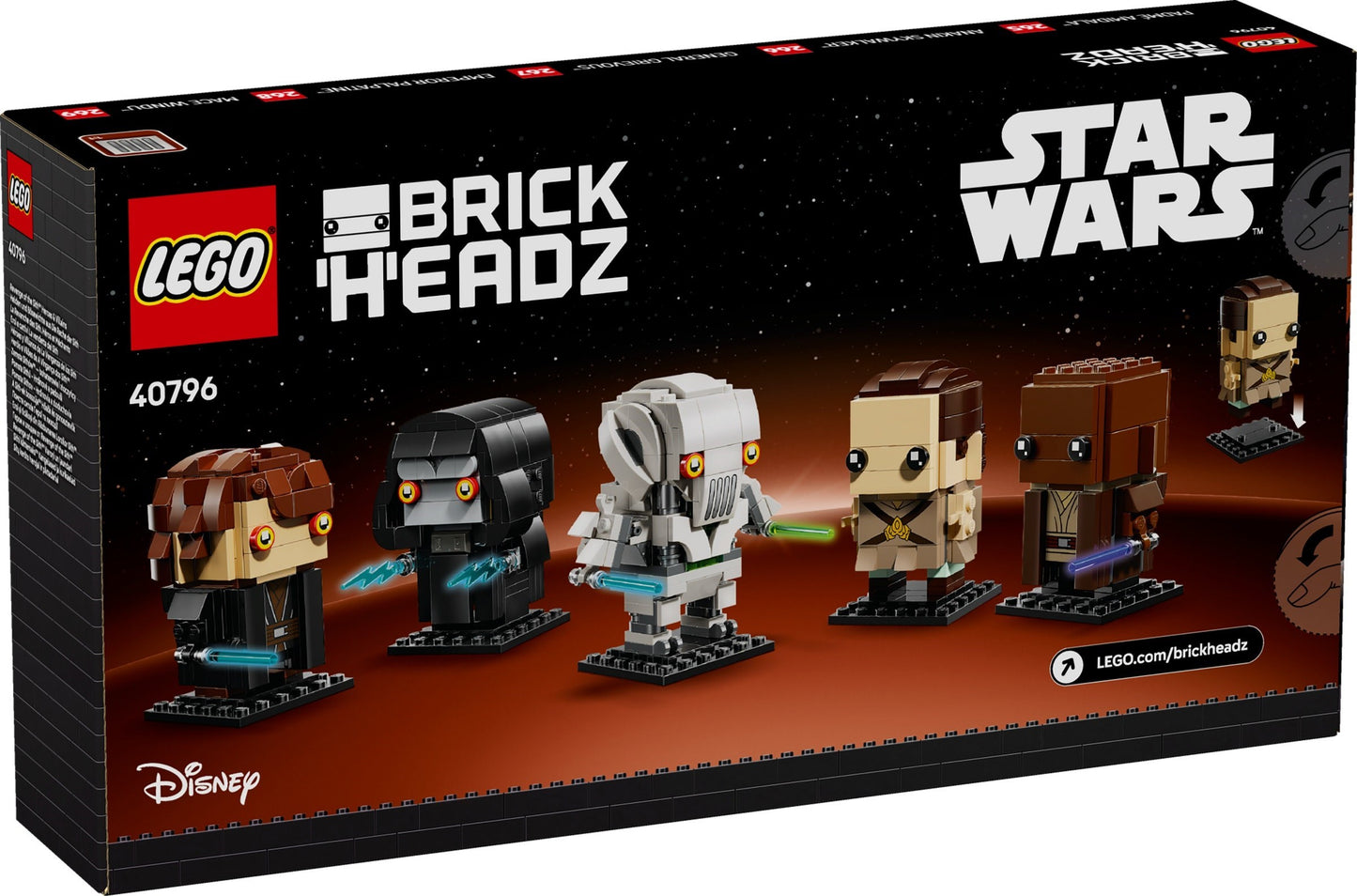 LEGO 40796 Brickheadz Star Wars Revenge of the Sith Heroes & Villains