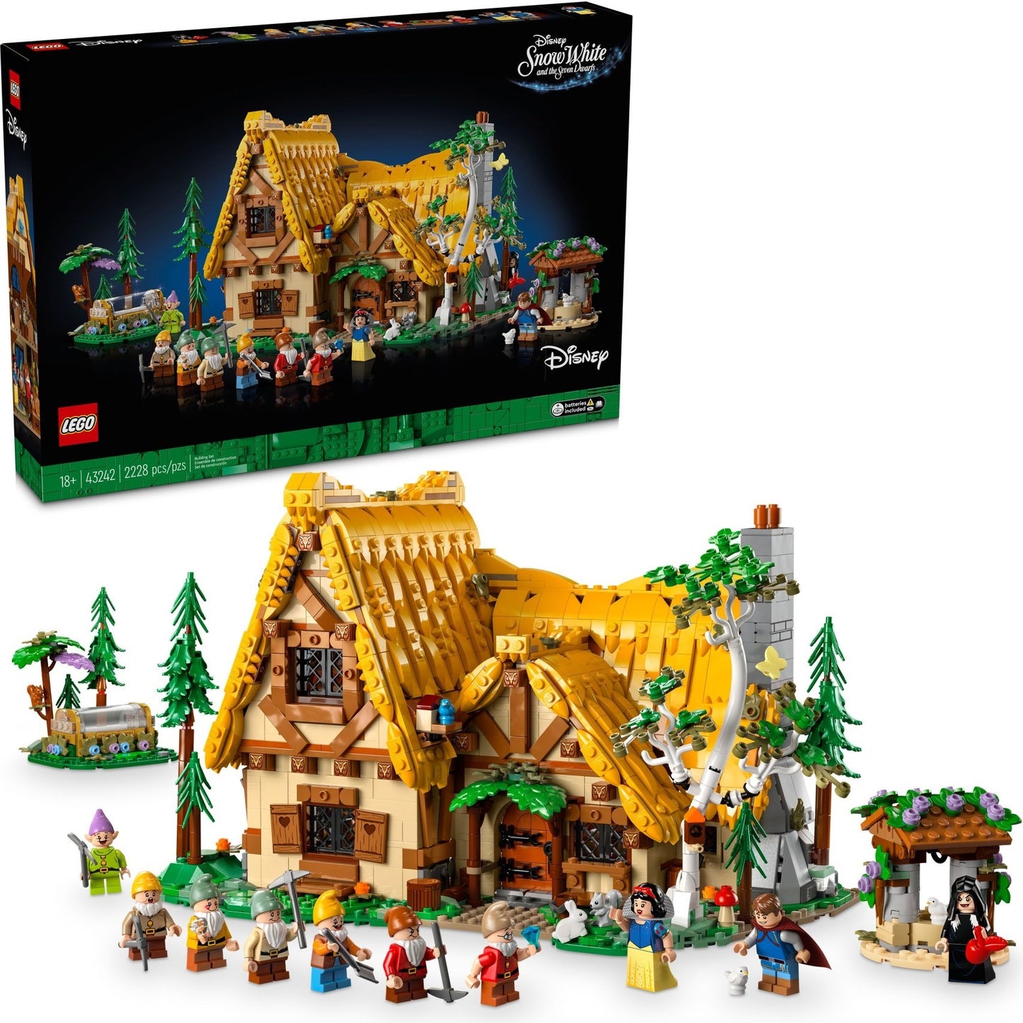 LEGO 43242 Disney Snow White and the Seven Dwarfs' Cottage