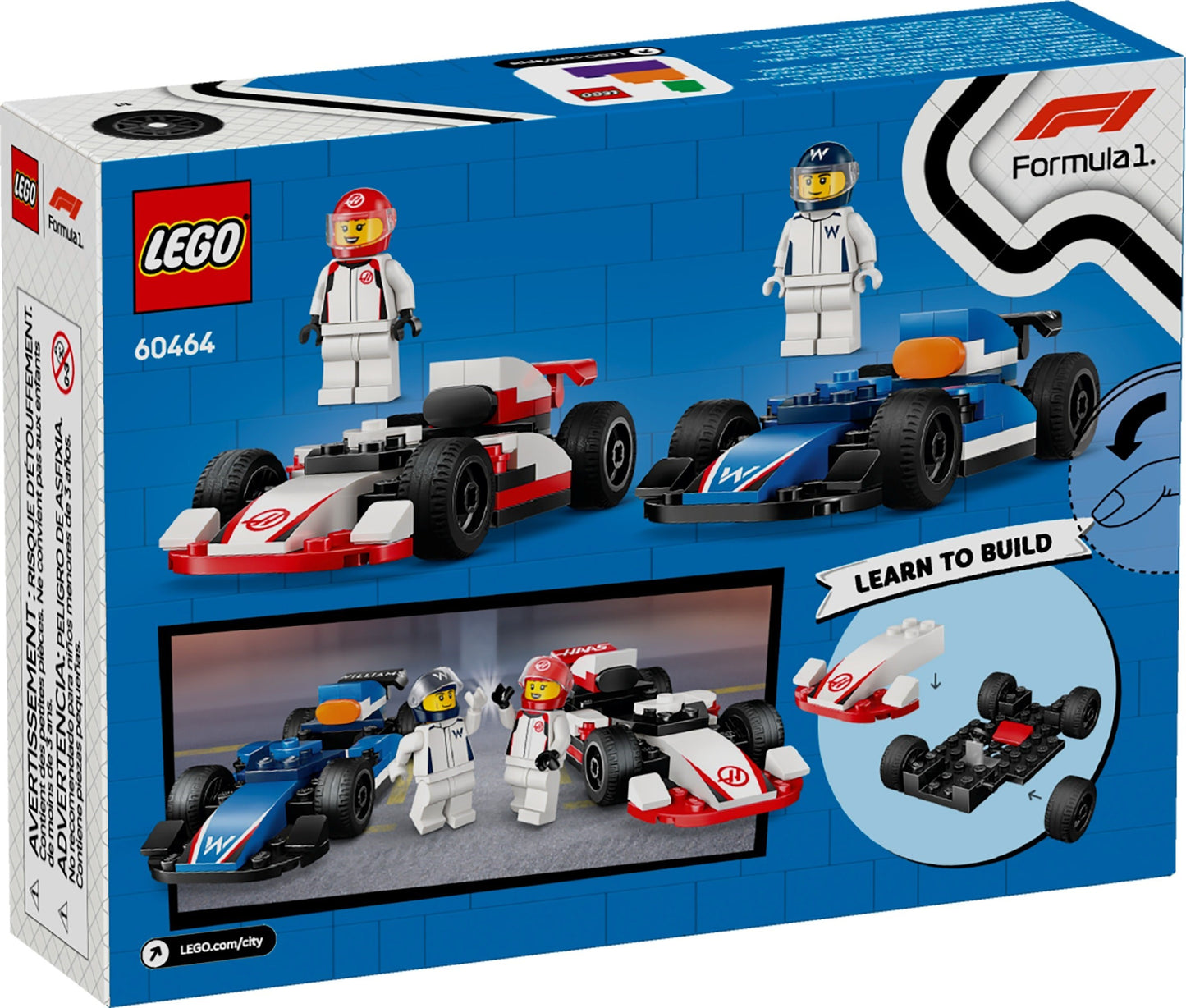 LEGO 60464 City F1 Williams Racing & Haas F1 Race Cars