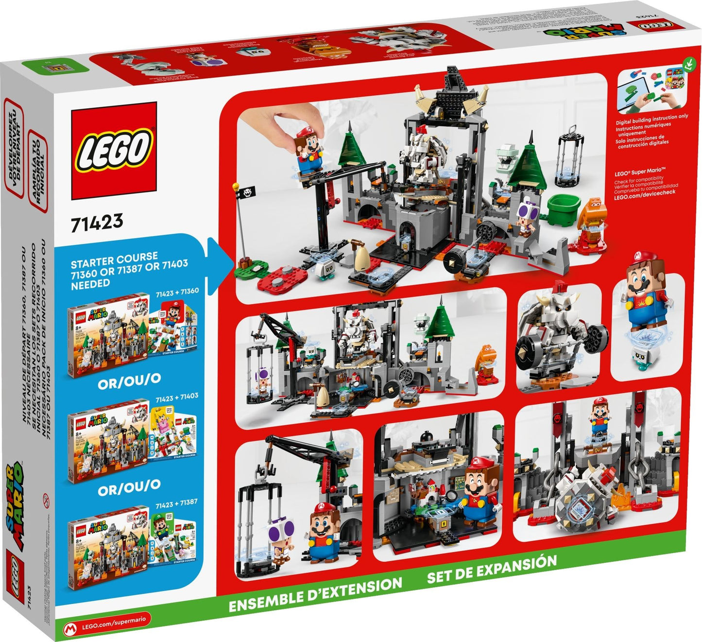 LEGO 71423 Super Mario Dry Bowser Castle Battle