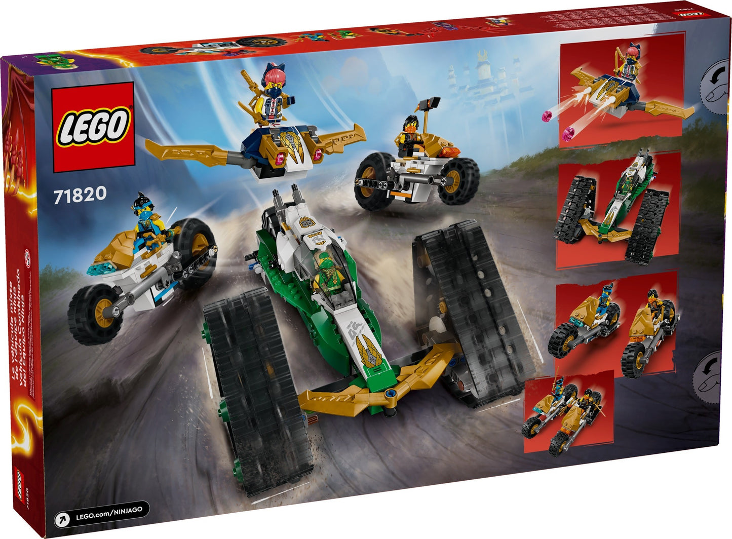 LEGO 71820 Ninjago Ninja Team Combo Vehicle - Imperfect box