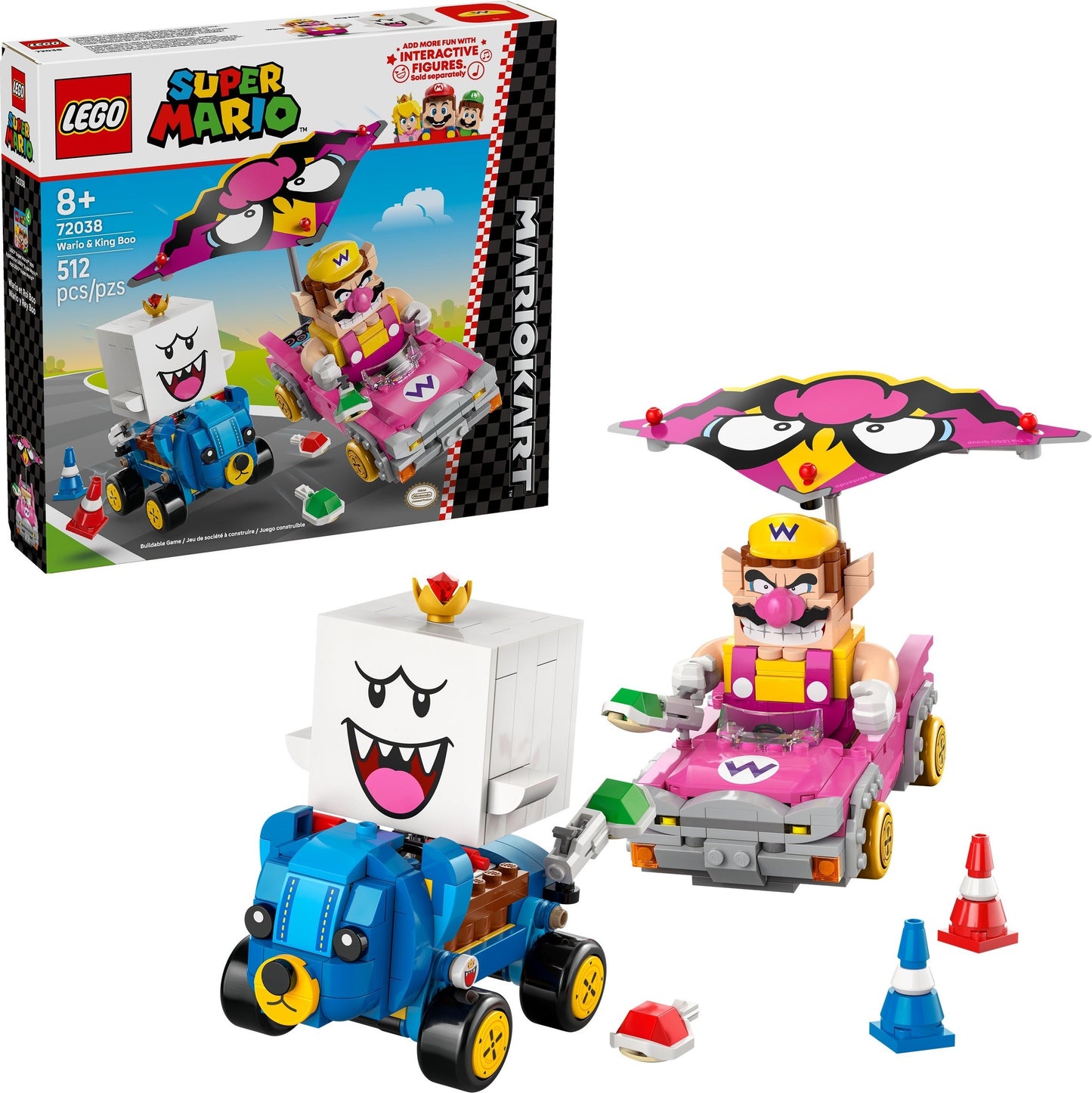 LEGO 72038 Super Mario Mario Kart – Wario & King Boo