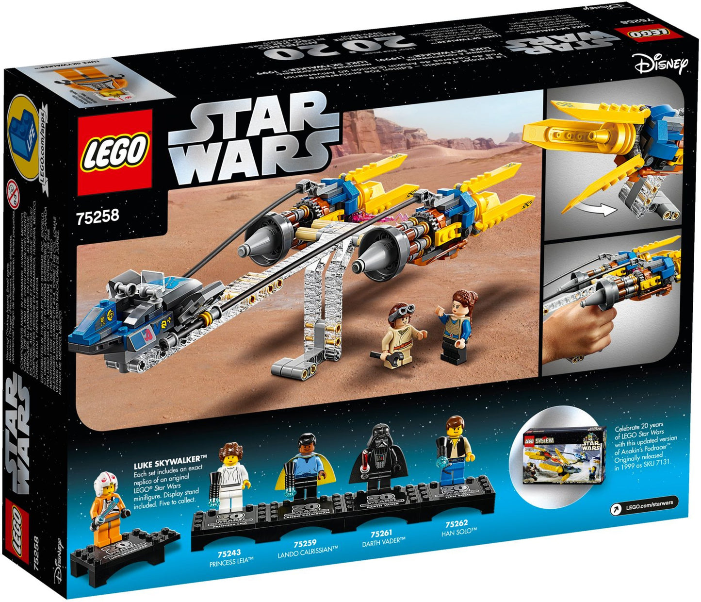 LEGO 75258 Star Wars Anakin's Podracer – 20th Anniversary Edition