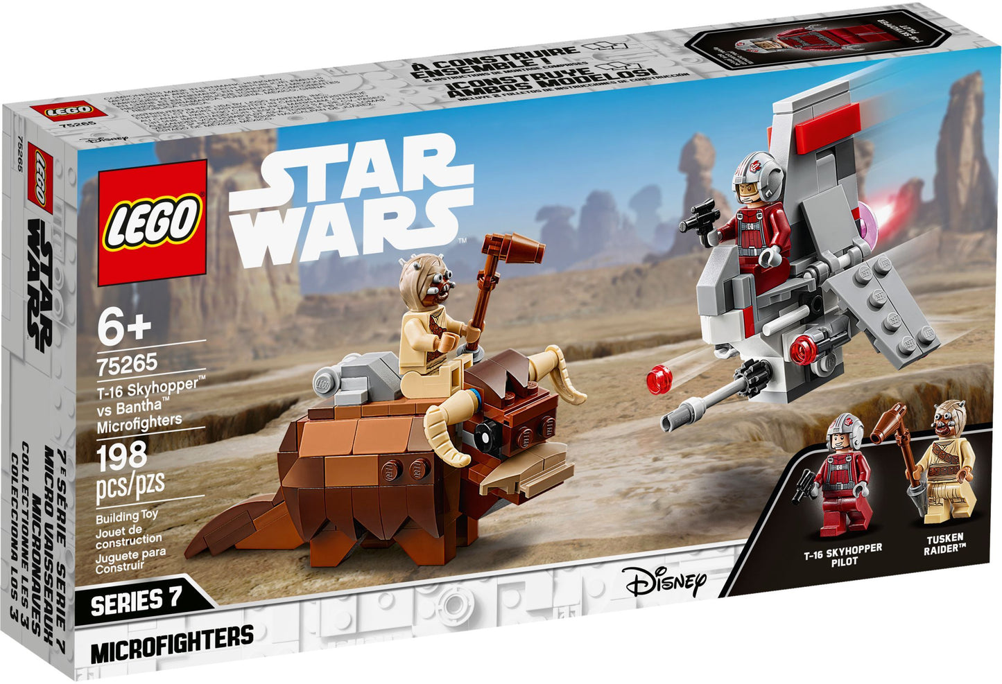 LEGO 75265 Star Wars T-16 Skyhopper vs Bantha Microfighters