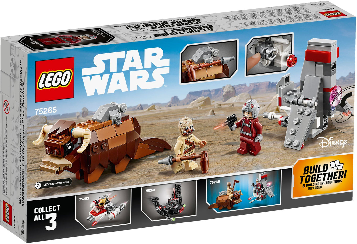 LEGO 75265 Star Wars T-16 Skyhopper vs Bantha Microfighters