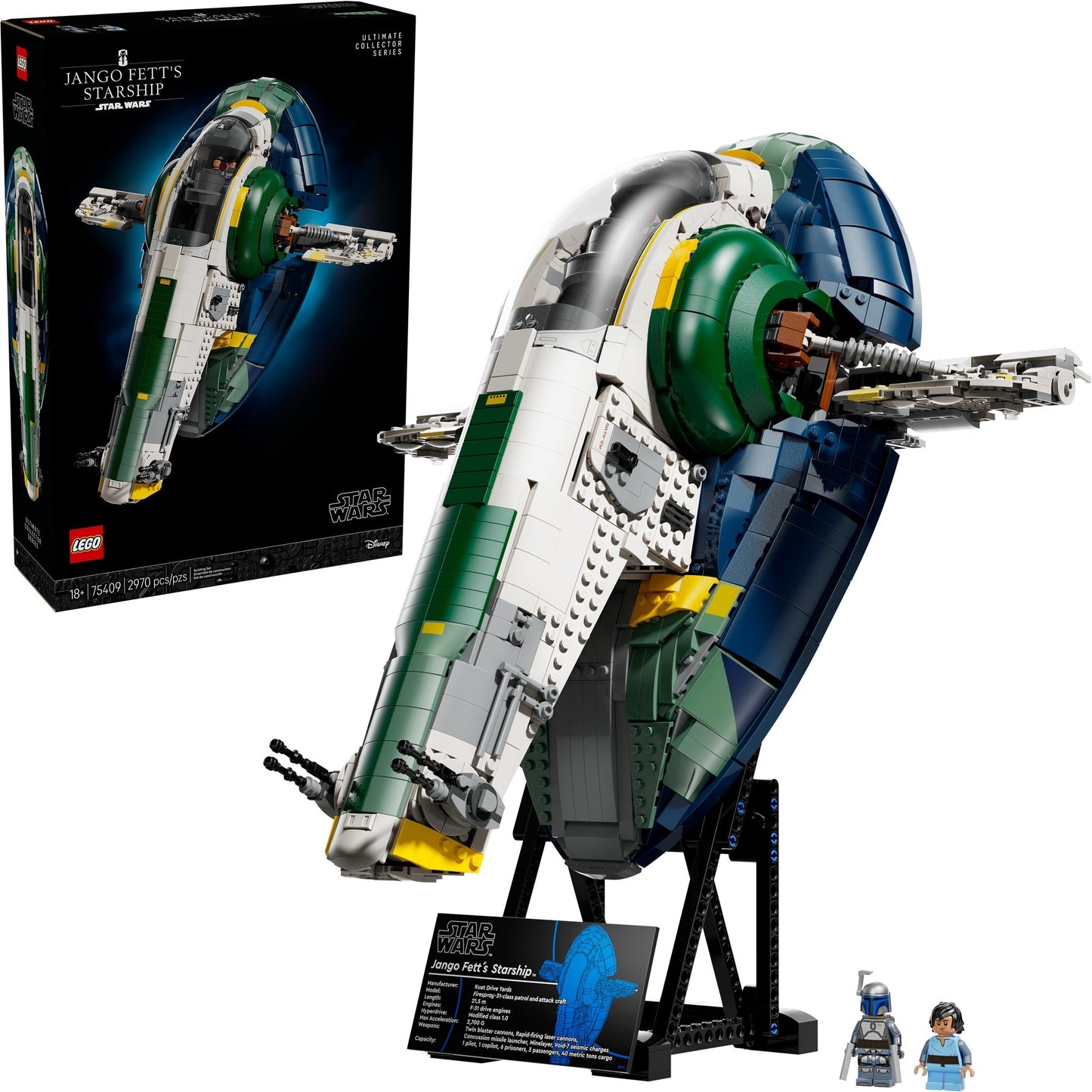 LEGO 75409 Star Wars Jango Fett's Firespray-Class Starship - UCS