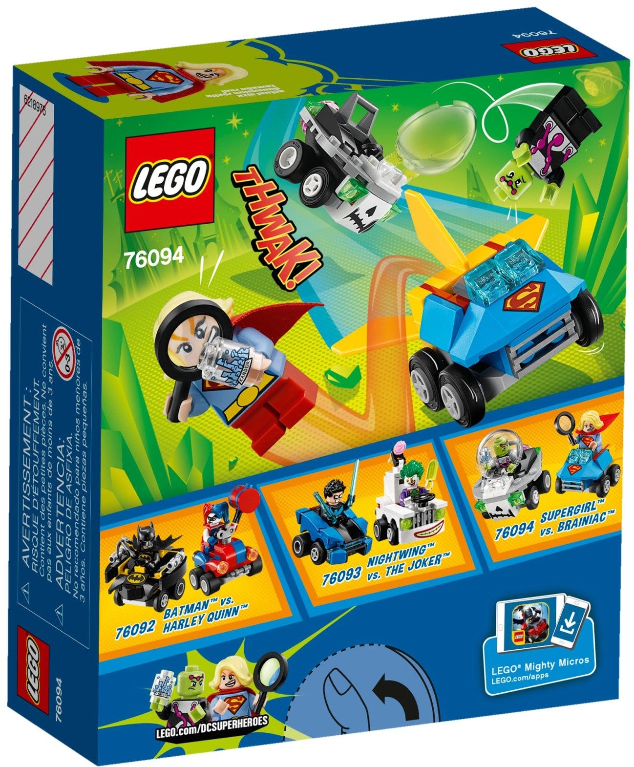 LEGO 76094 DC Comics Mighty Micros: Supergirl vs. Brainiac