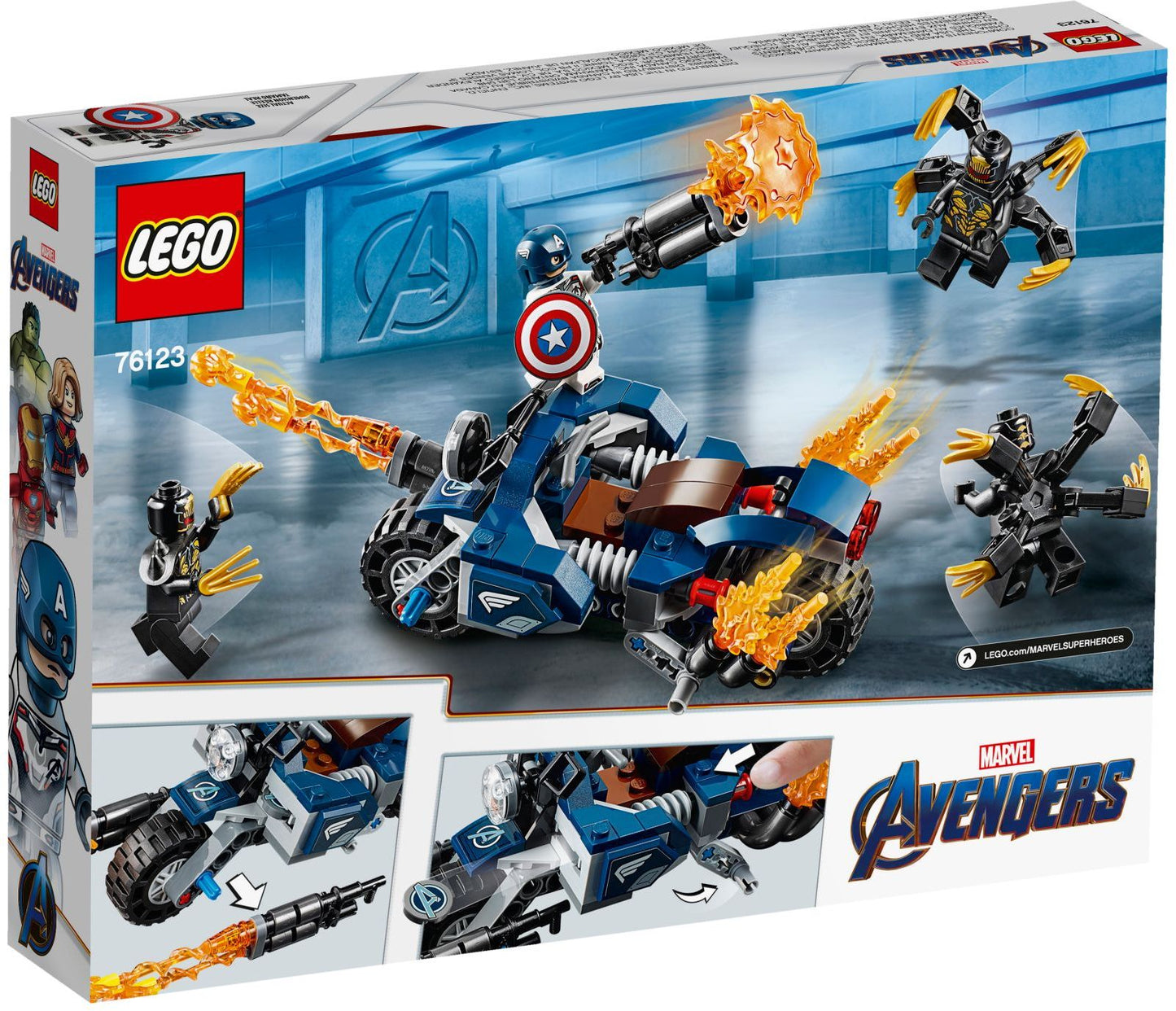 LEGO 76123 Marvel Super Heroes Captain America: Outriders Attack