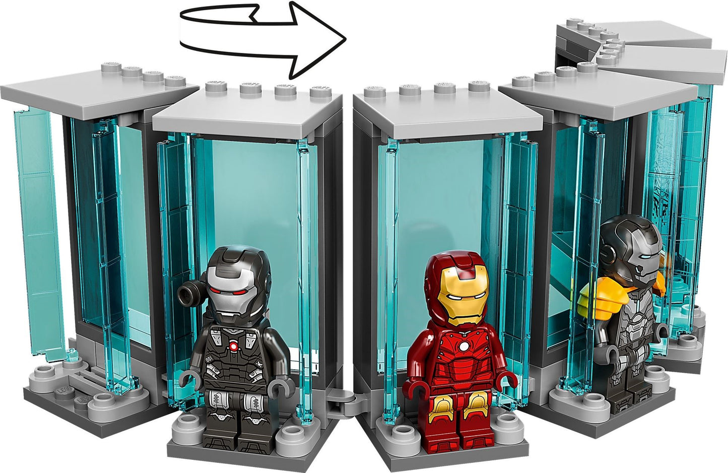 LEGO 76216 Marvel Super Heroes Iron Man Armoury