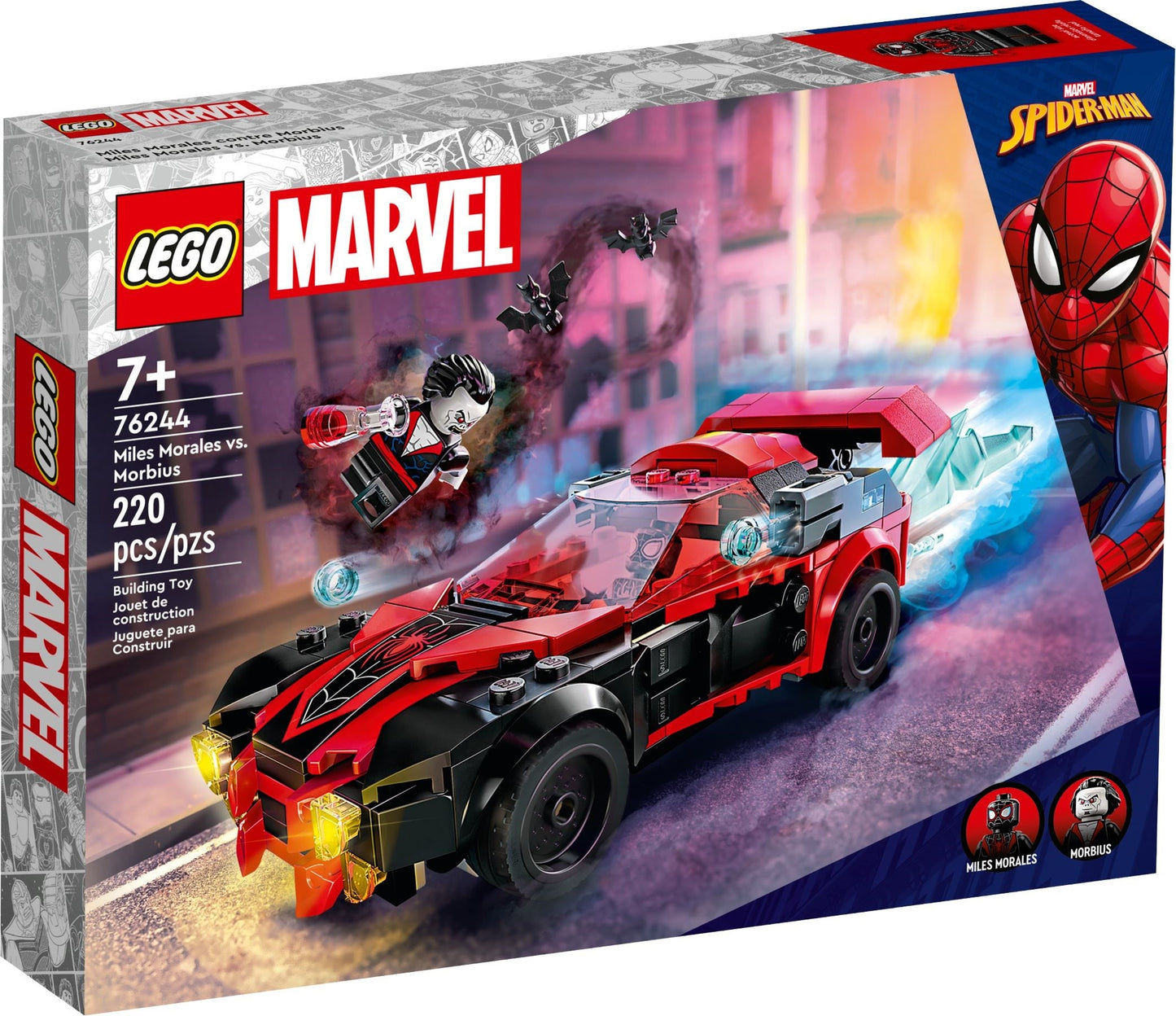 LEGO 76244 Marvel Super Heroes Miles Morales vs. Morbius