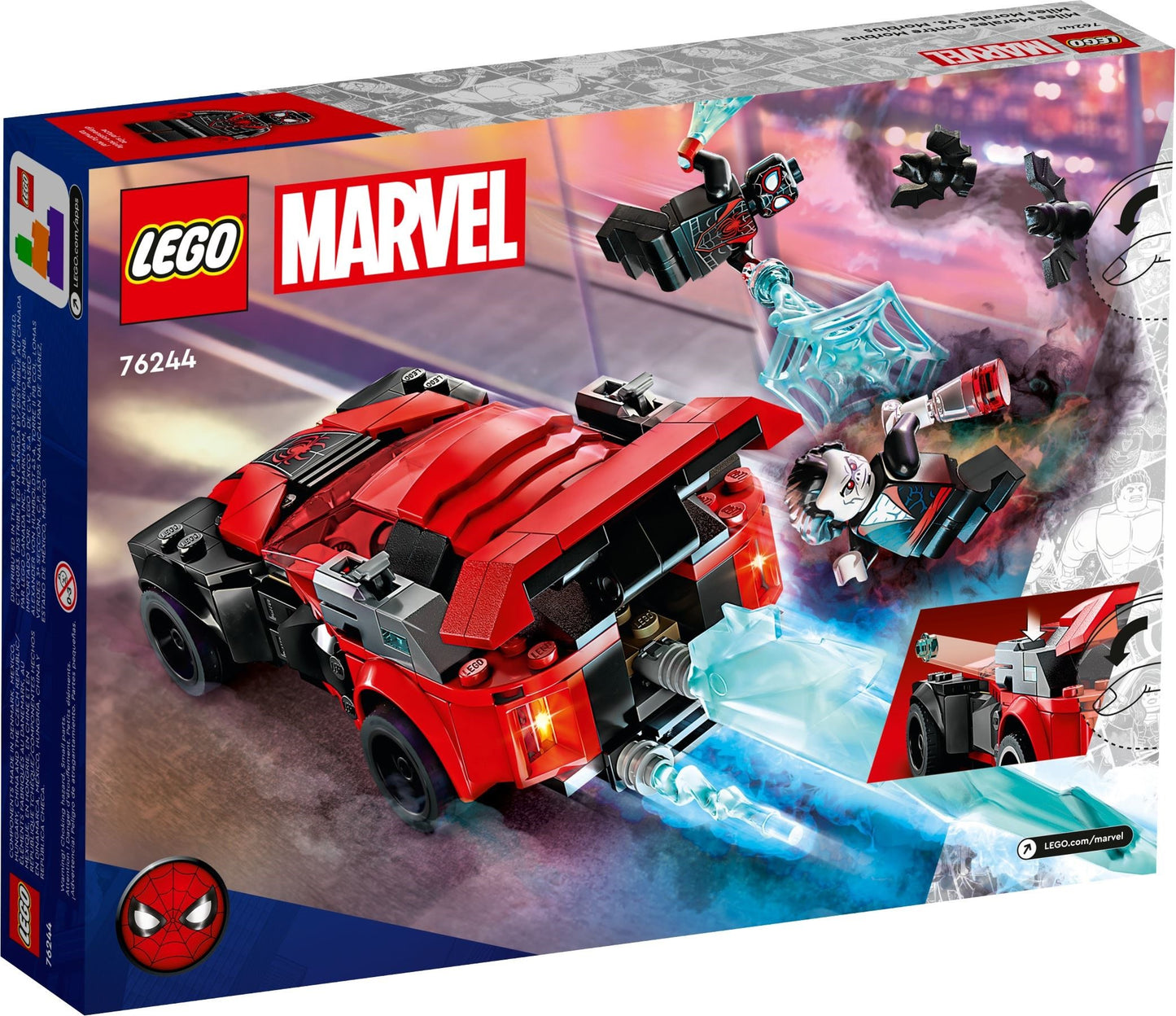 LEGO 76244 Marvel Super Heroes Miles Morales vs. Morbius