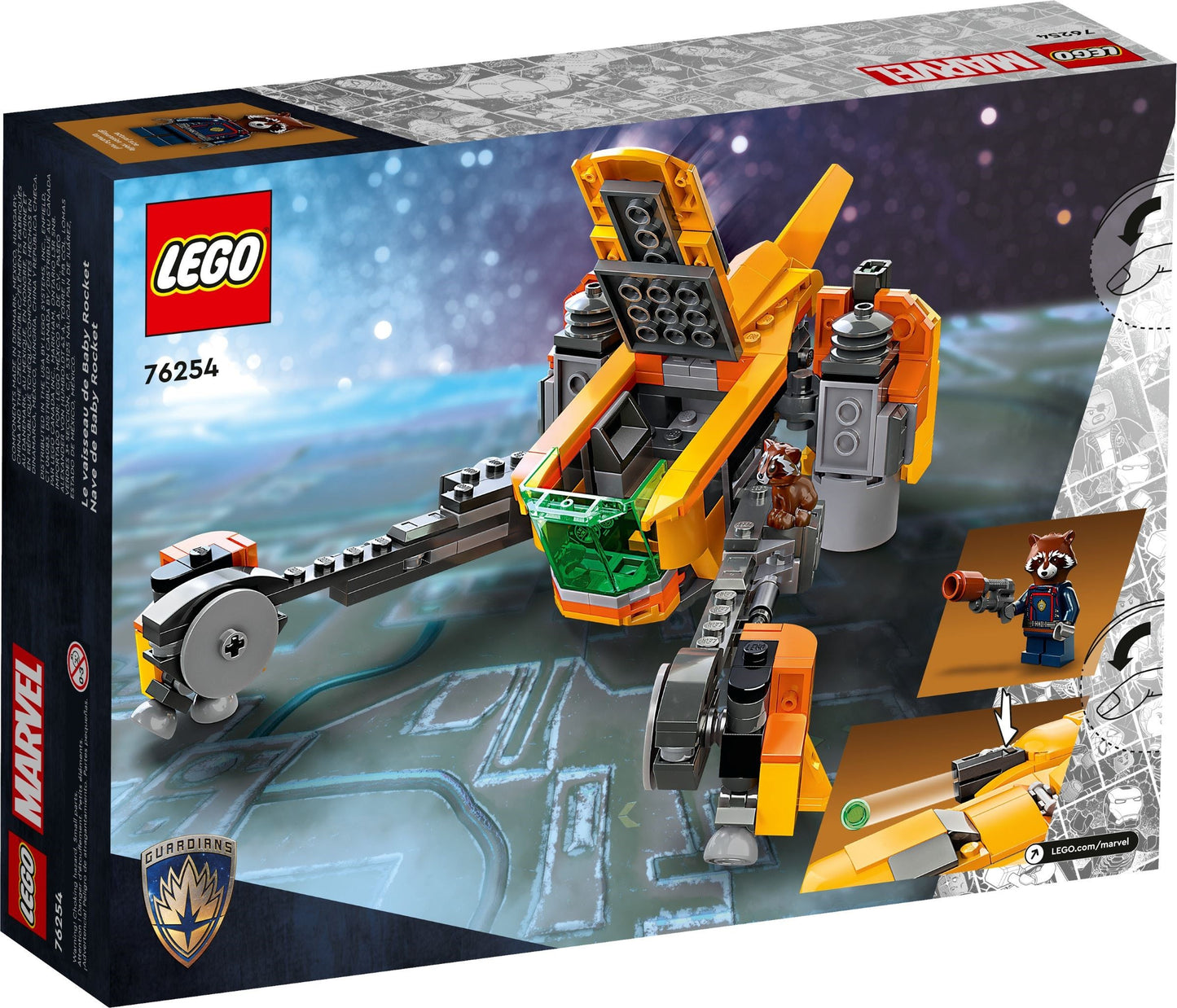 LEGO 76254 Marvel Super Heroes Baby Rocket's Ship