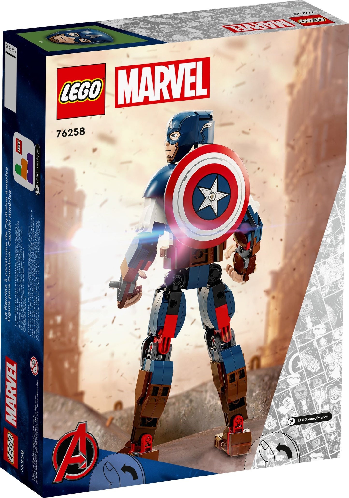 LEGO 76258 Marvel Super Heroes Captain America Construction Figure