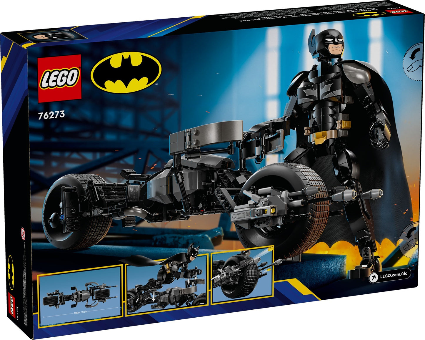 LEGO 76273 DC Comics Super Heroes Batman Construction Figure and the Bat-Pod Bike