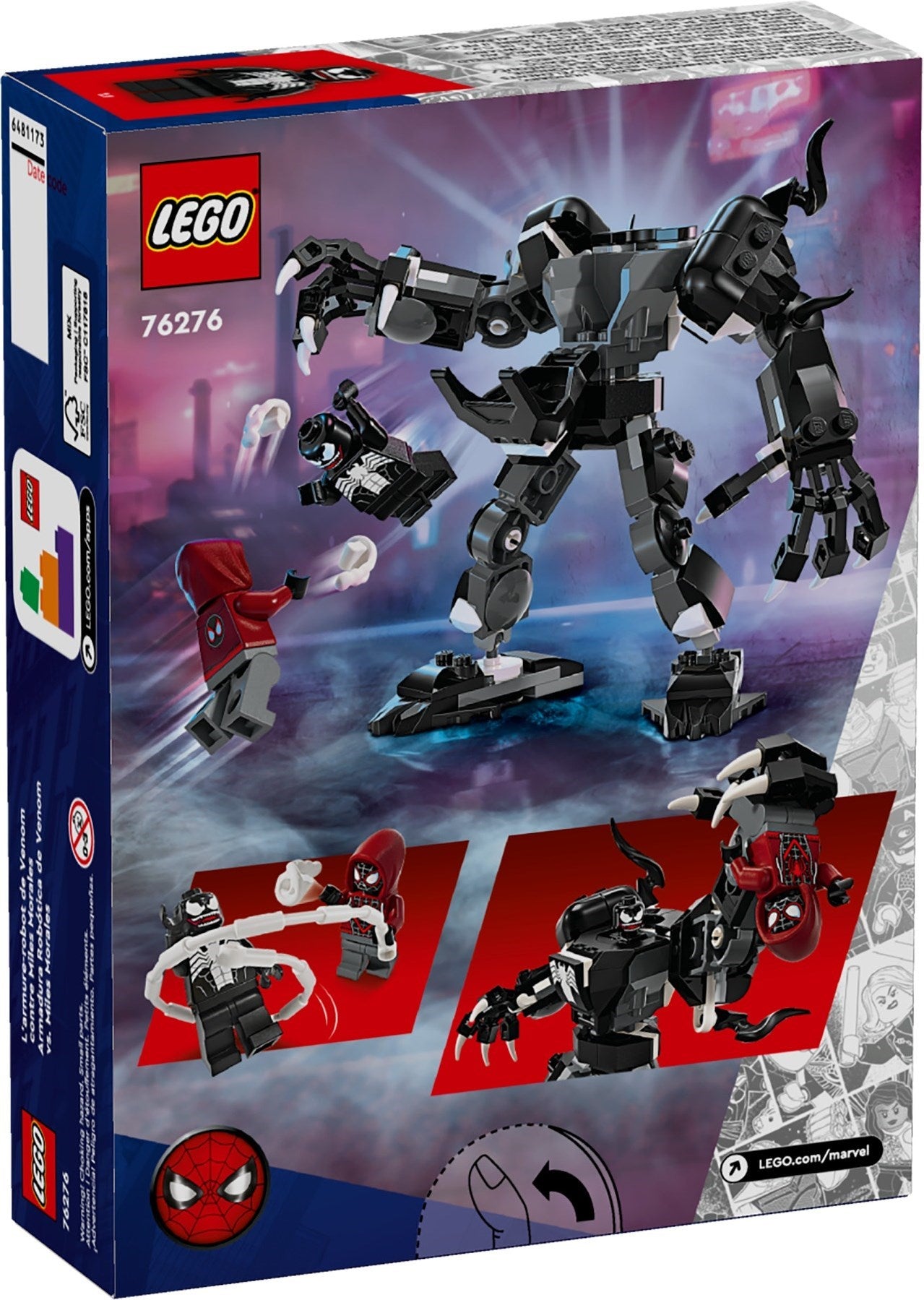 LEGO 76276 Marvel Super Heroes Venom Mech Armor vs. Miles Morales
