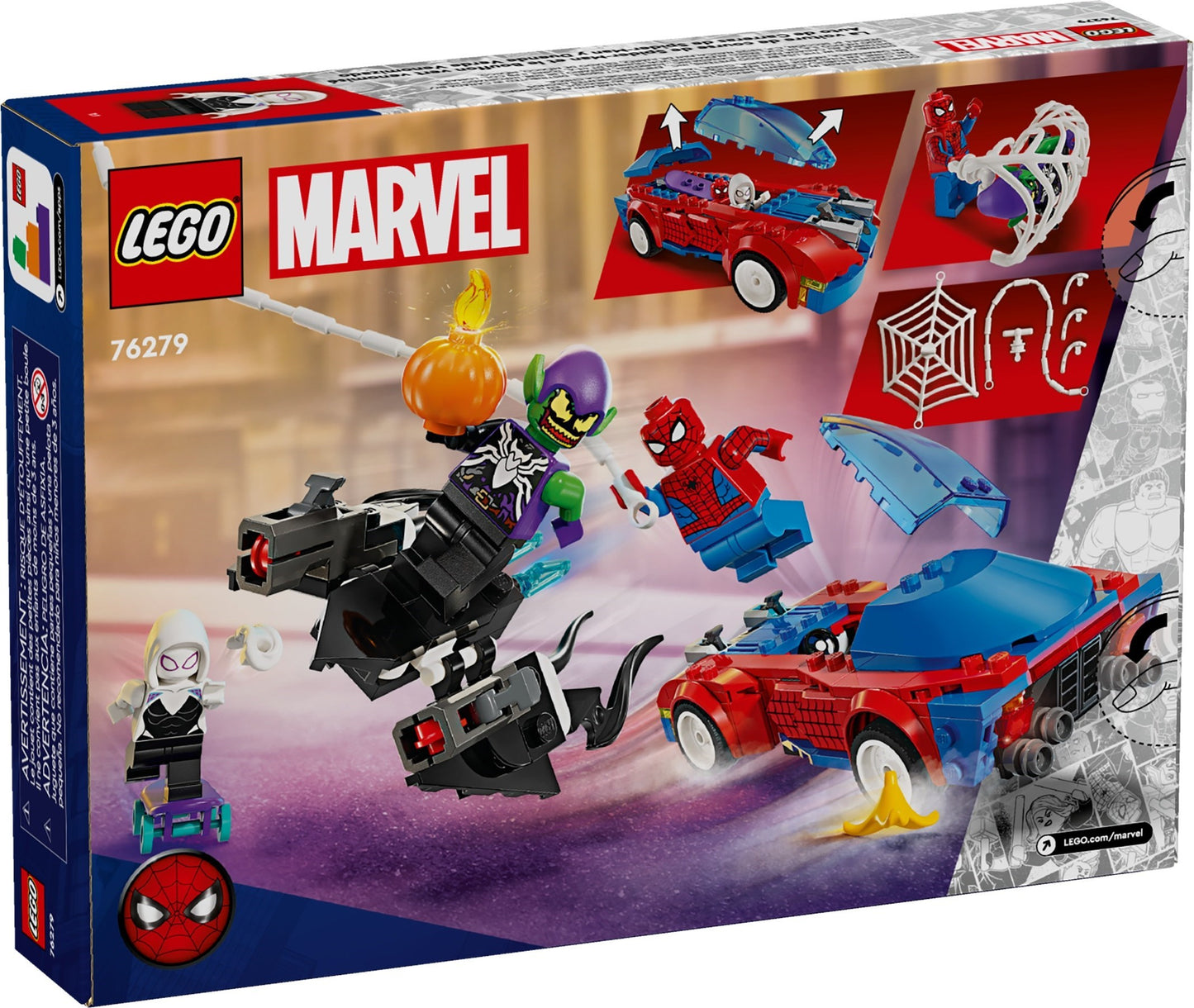 LEGO 76279 Marvel Super Heroes Spider-Man Race Car & Venom Green Goblin