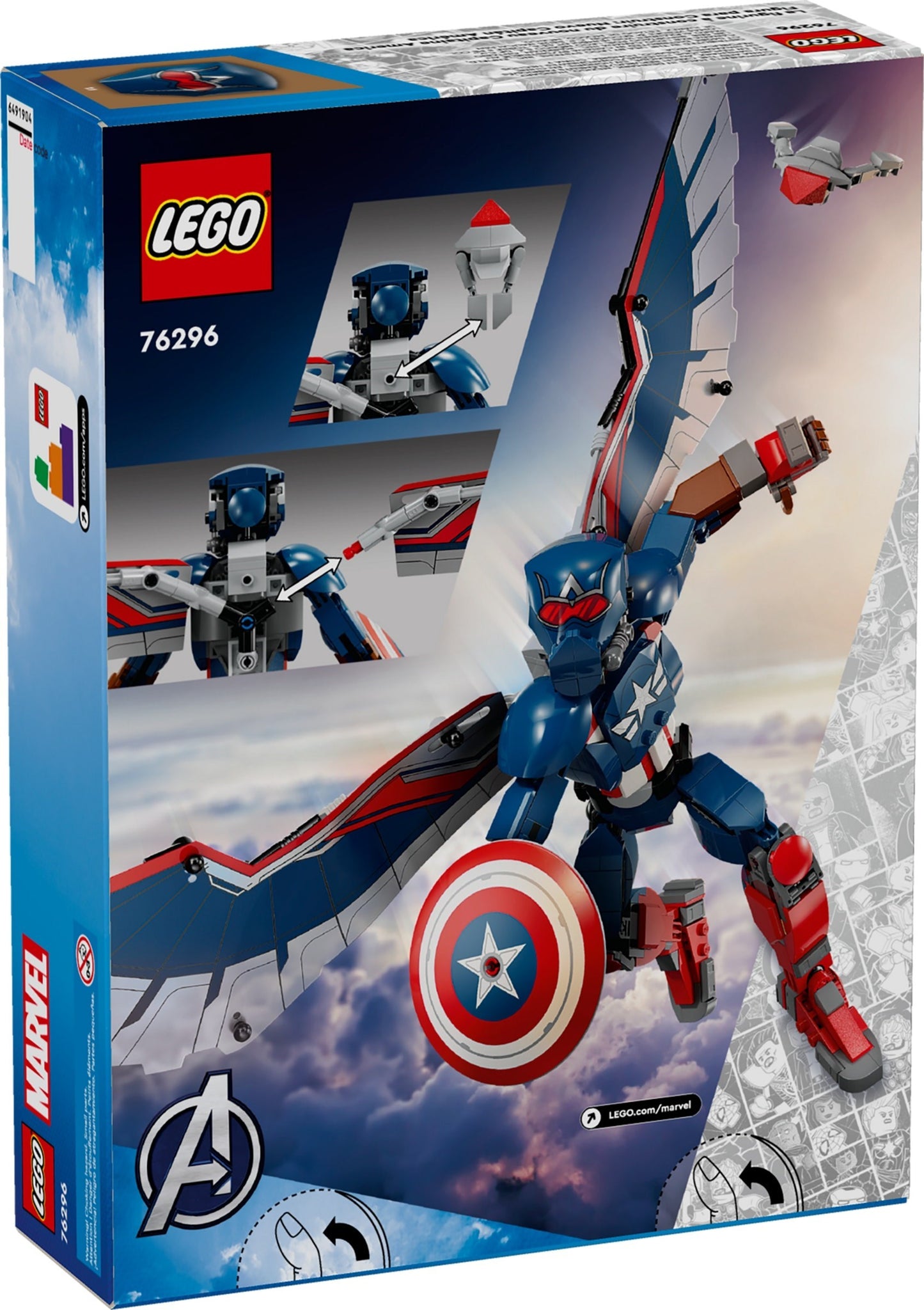 LEGO 76296 Marvel Super Heroes New Captain America Construction Figure