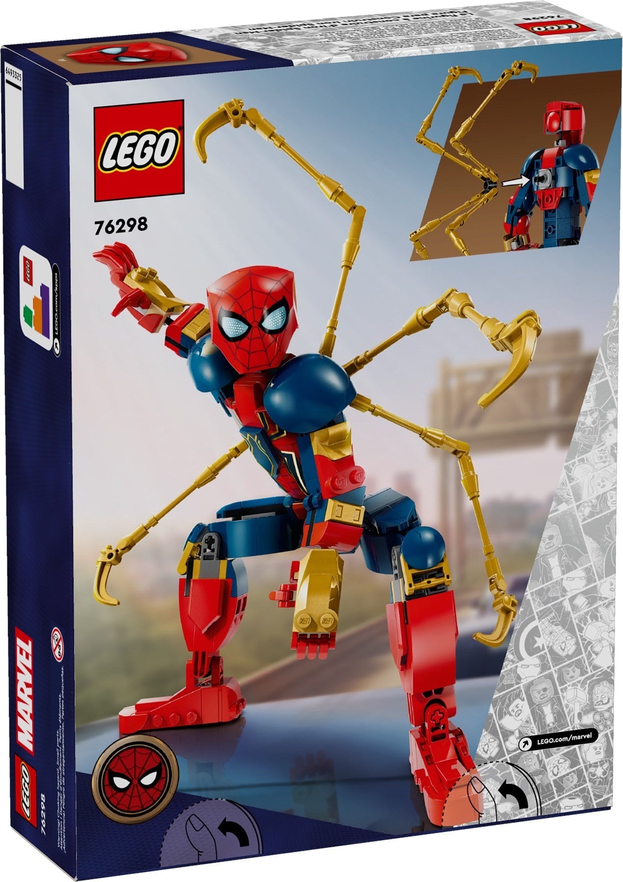 LEGO 76298 Marvel Super Heroes Iron Spider-Man Construction Figure