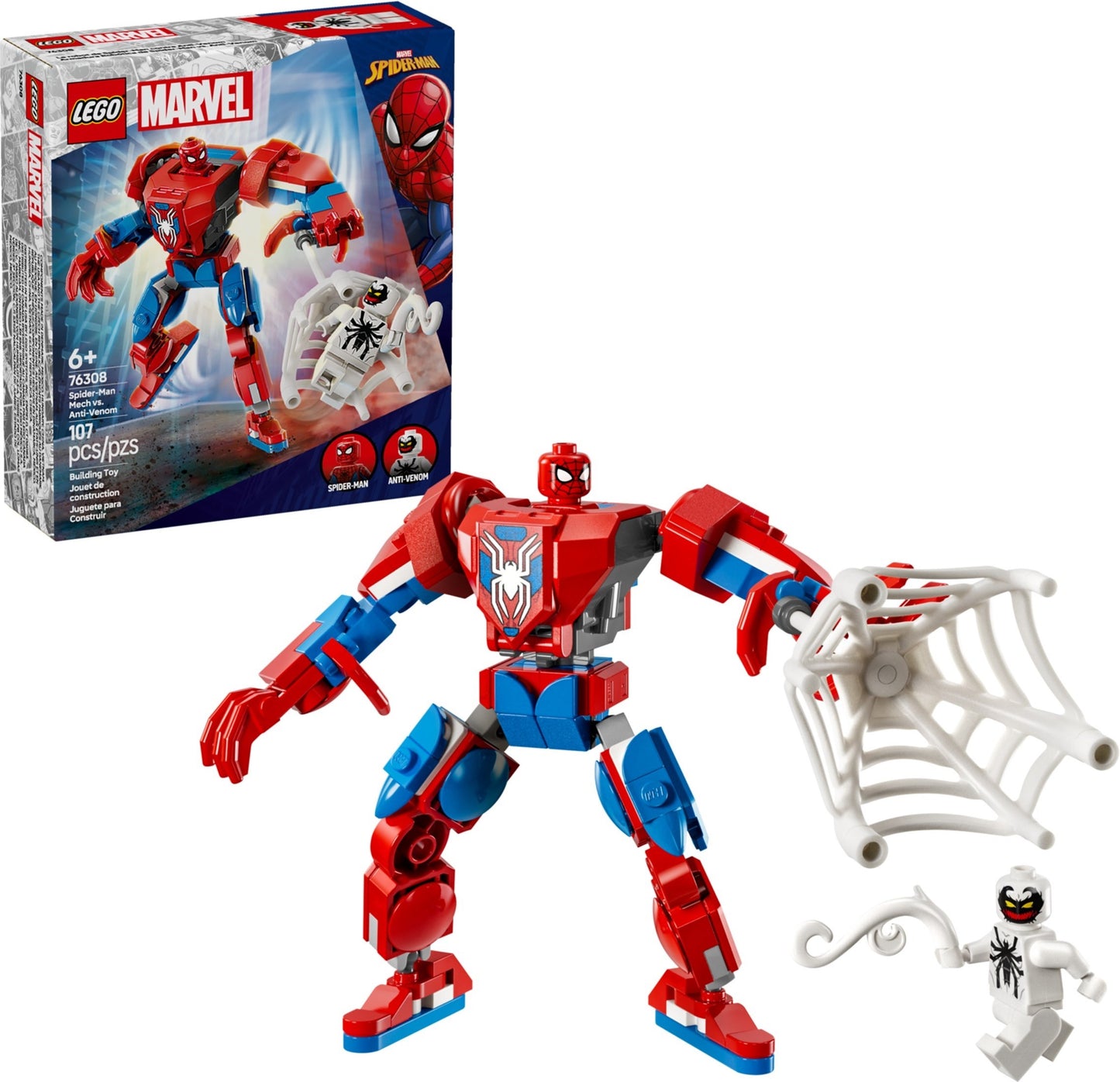 LEGO 76308 Marvel Super Heroes Spider-Man Mech vs. Anti-Venom