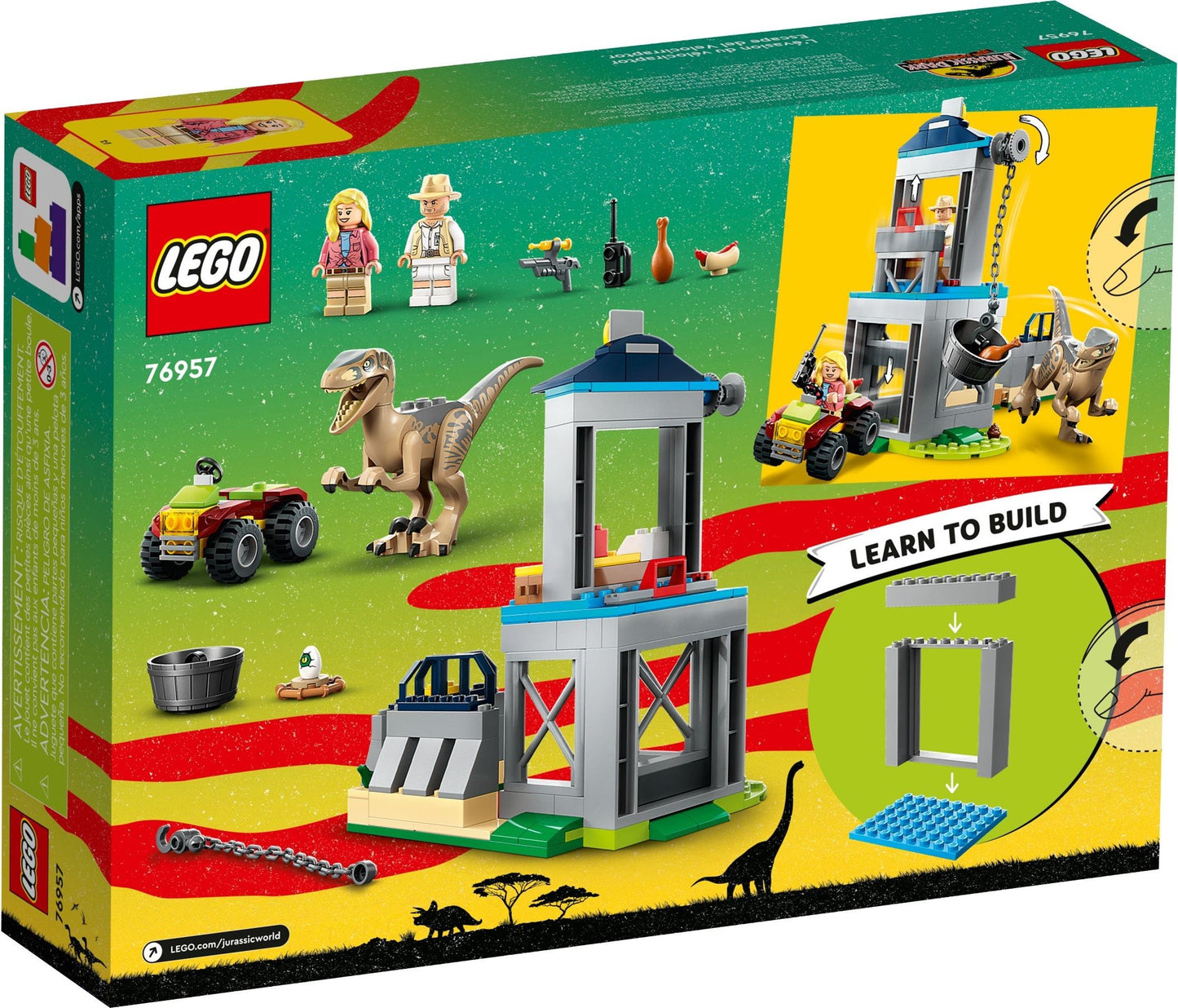LEGO 76957 Jurassic World Velociraptor Escape - Jurassic Park