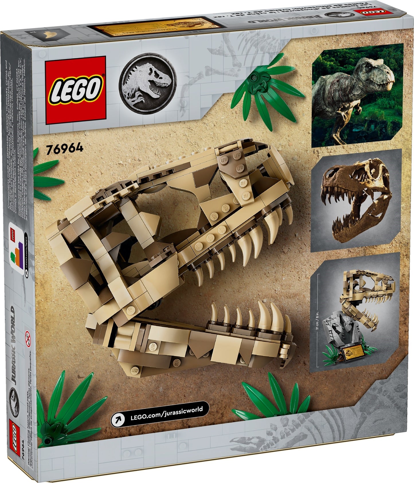 LEGO 76964 Jurassic World Dinosaur Fossils: T. rex Skull