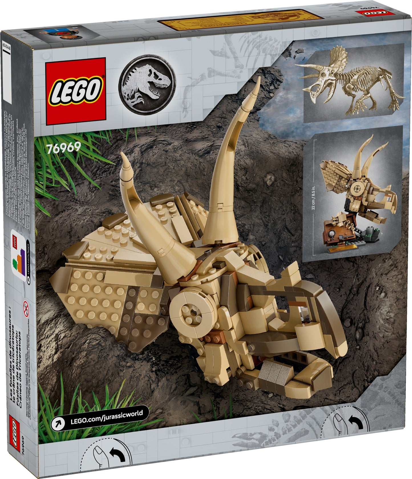 LEGO 76969 Jurassic World Dinosaur Fossils: Triceratops Skull