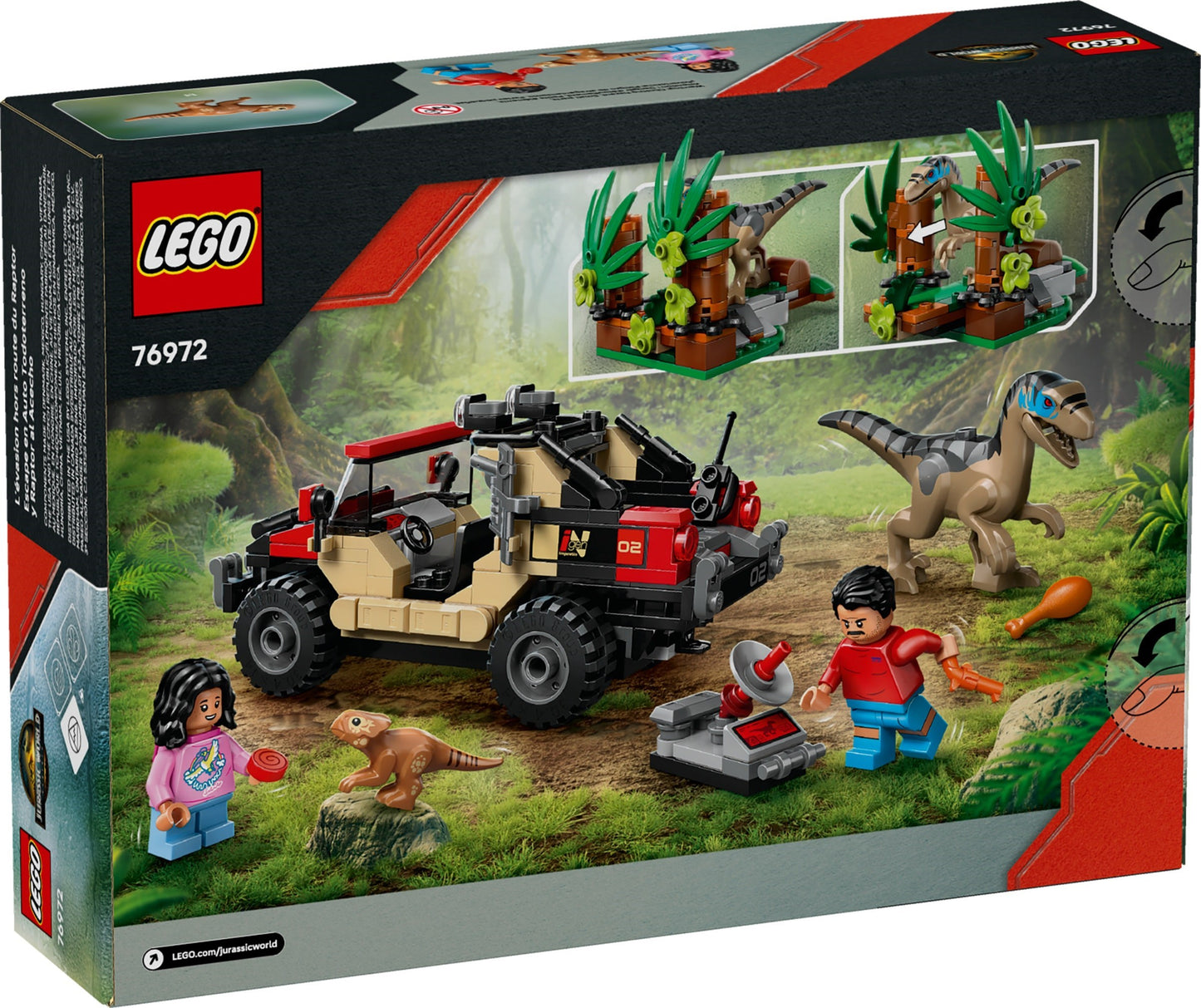 LEGO 76972 Jurassic World Raptor Off-Road Escape