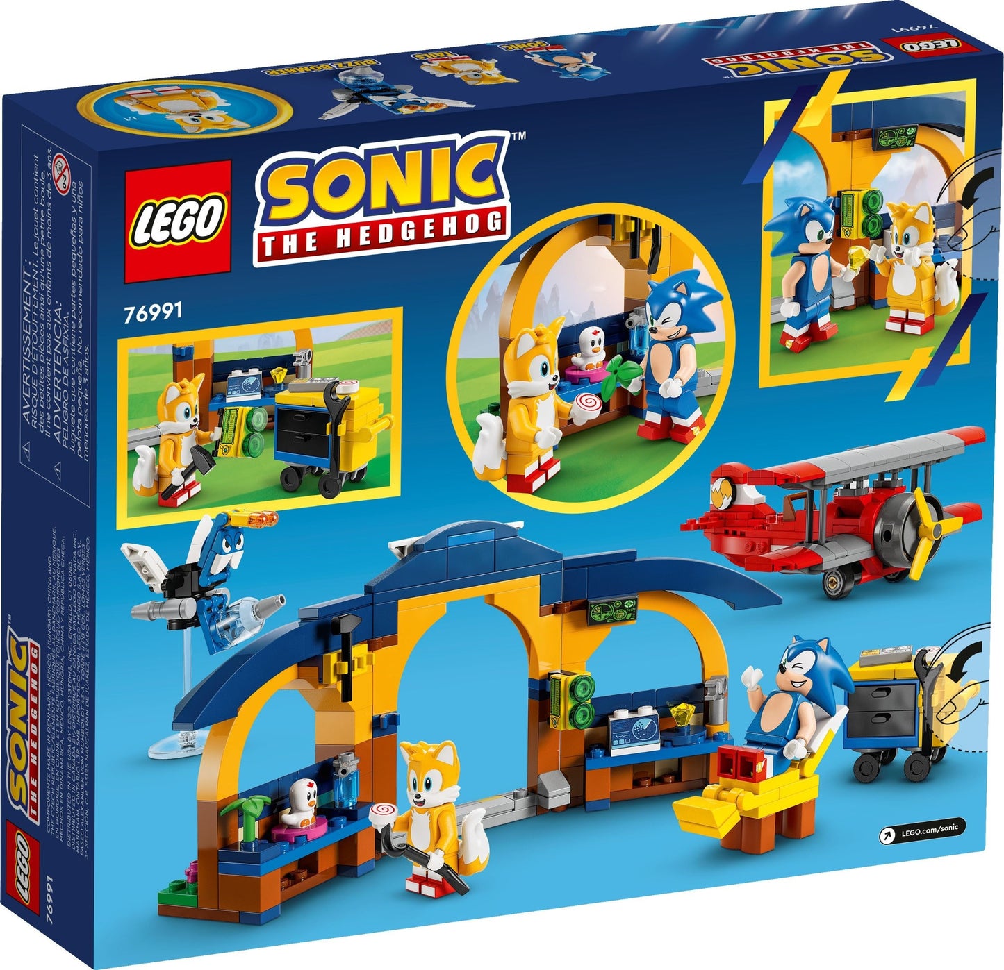 LEGO 76991 Sonic the Hedgehog Tails' Workshop and Tornado Plane