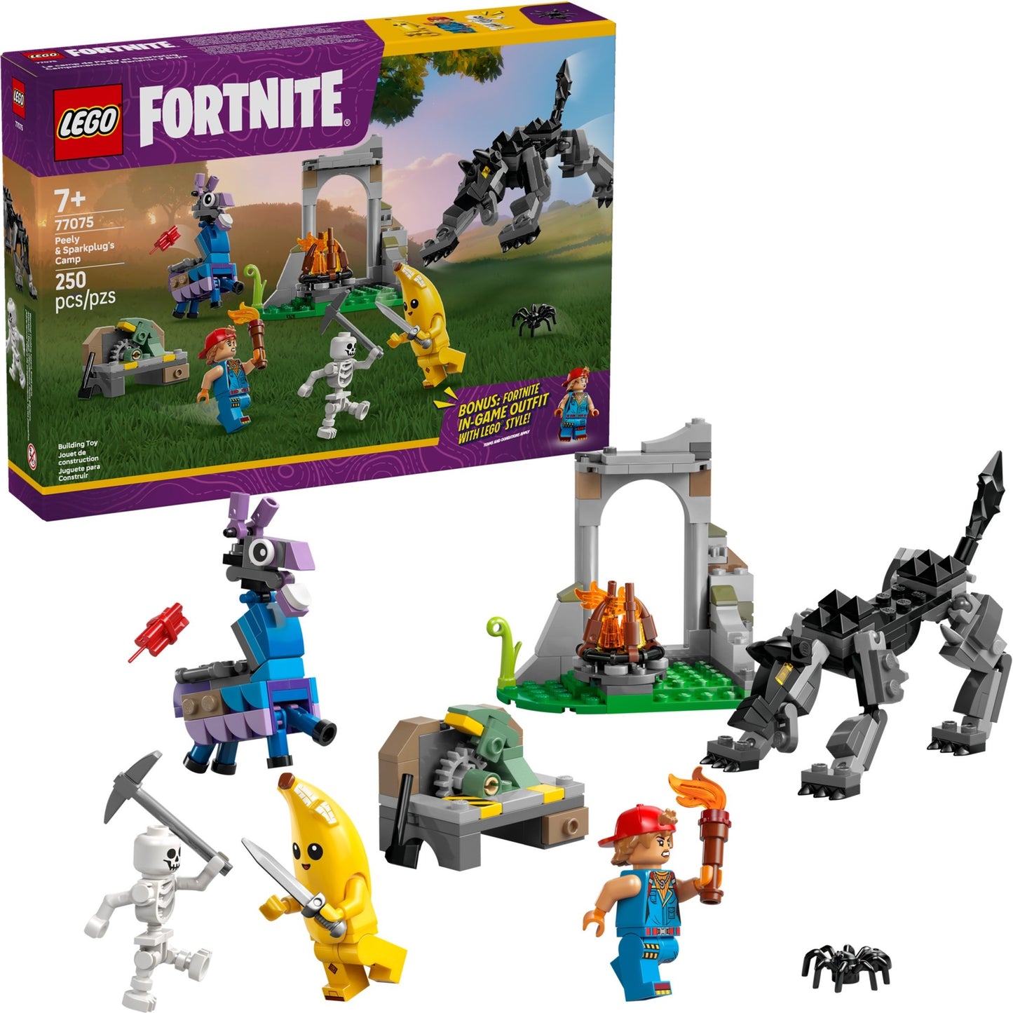LEGO 77075 Fortnite Peely & Sparkplug's Camp