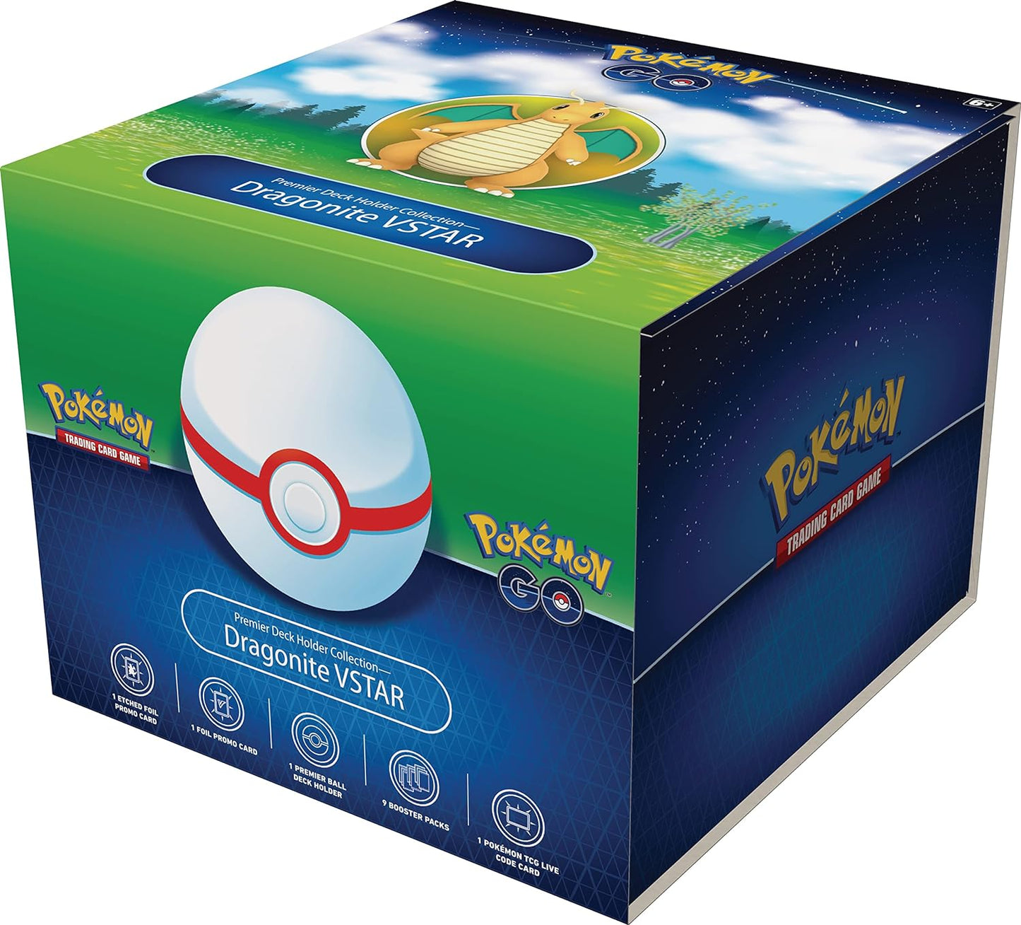 Pokemon TCG Pokemon GO Premier Deck Holder Collection Dragonite VSTAR