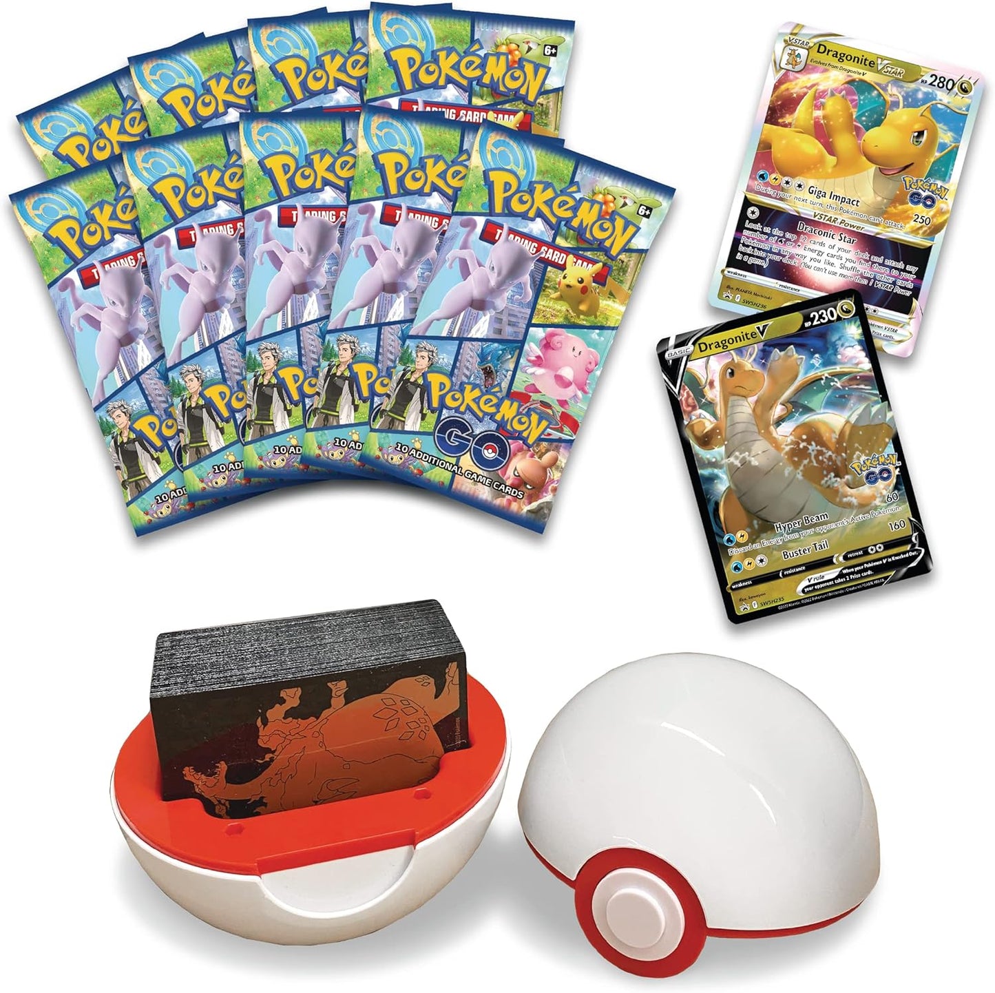 Pokemon TCG Pokemon GO Premier Deck Holder Collection Dragonite VSTAR