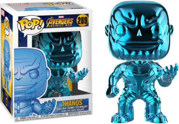 FUNKO POP 289 Avengers Infinity War Thanos Blue Chrome Vinyl Figure