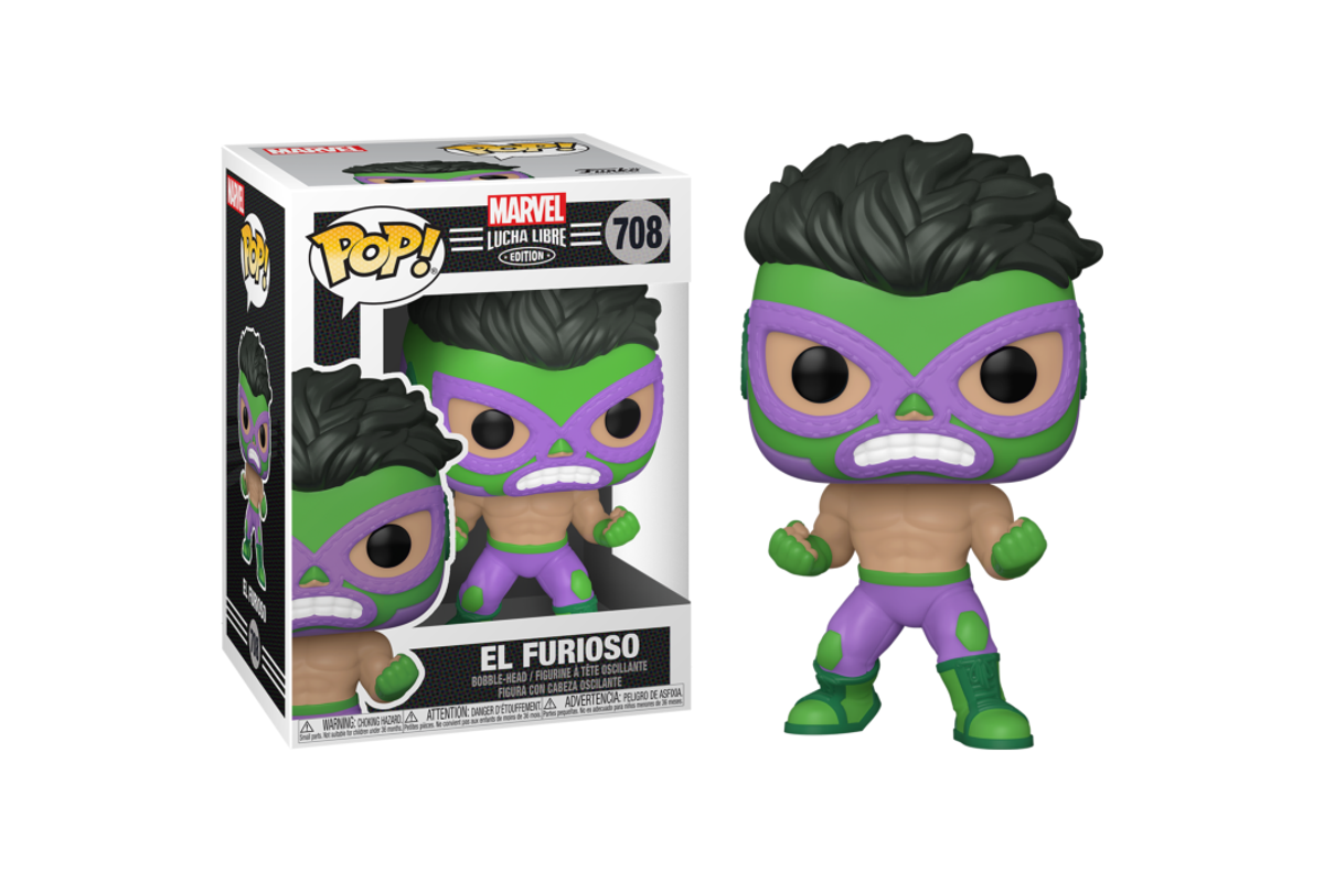 FUNKO POP! #708 El Furioso Hulk Vinyl Figurine Marvel Lucha Libre Edition