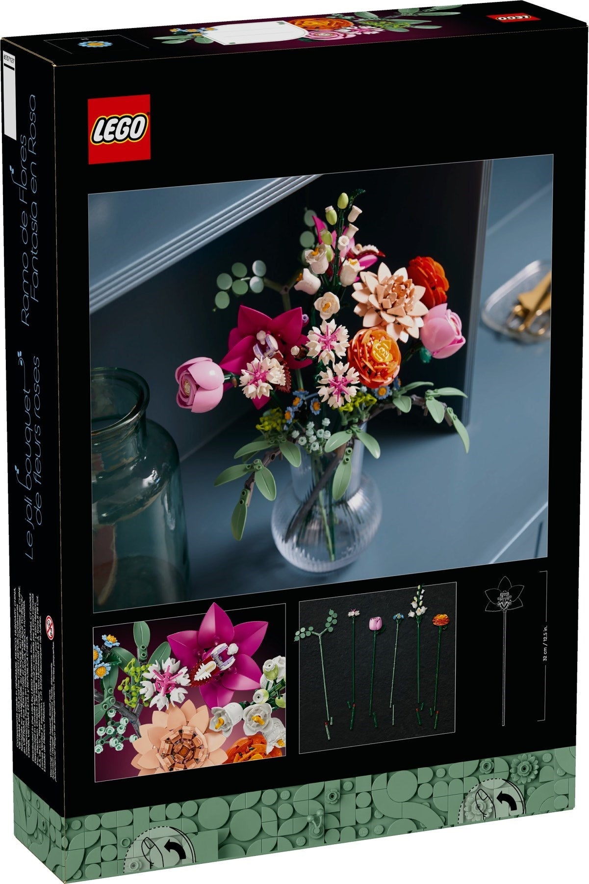 LEGO 10342 Botanicals Pretty Pink Flower Bouquet