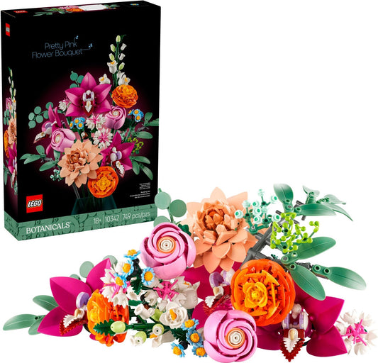 LEGO 10342 Botanicals Pretty Pink Flower Bouquet