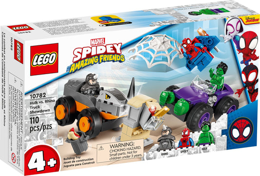 LEGO 10782 Spidey and His Amazing Friends Hulk vs. Rhino Truck Showdown