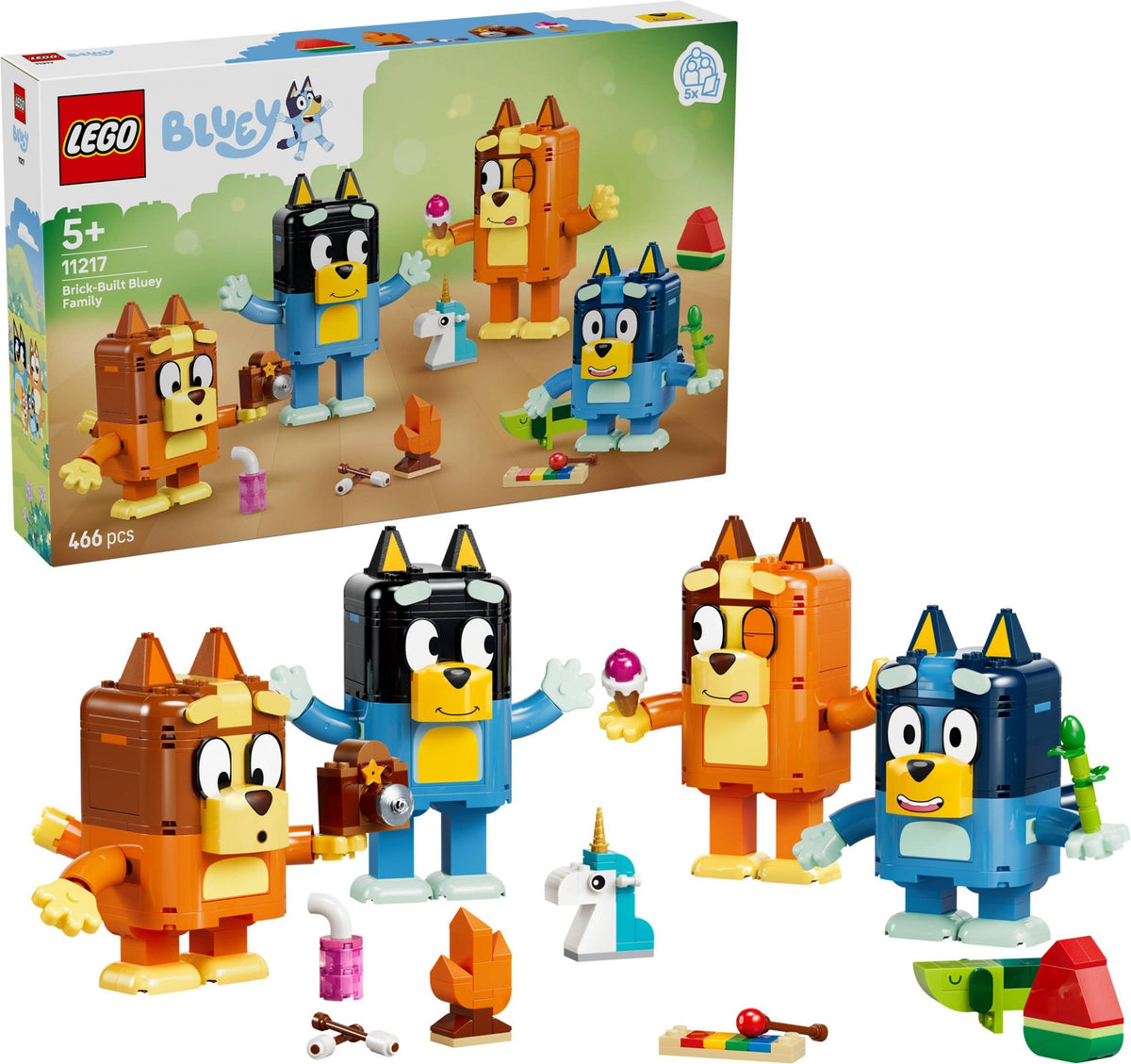 LEGO 11217 Brick-Built Bluey Family
