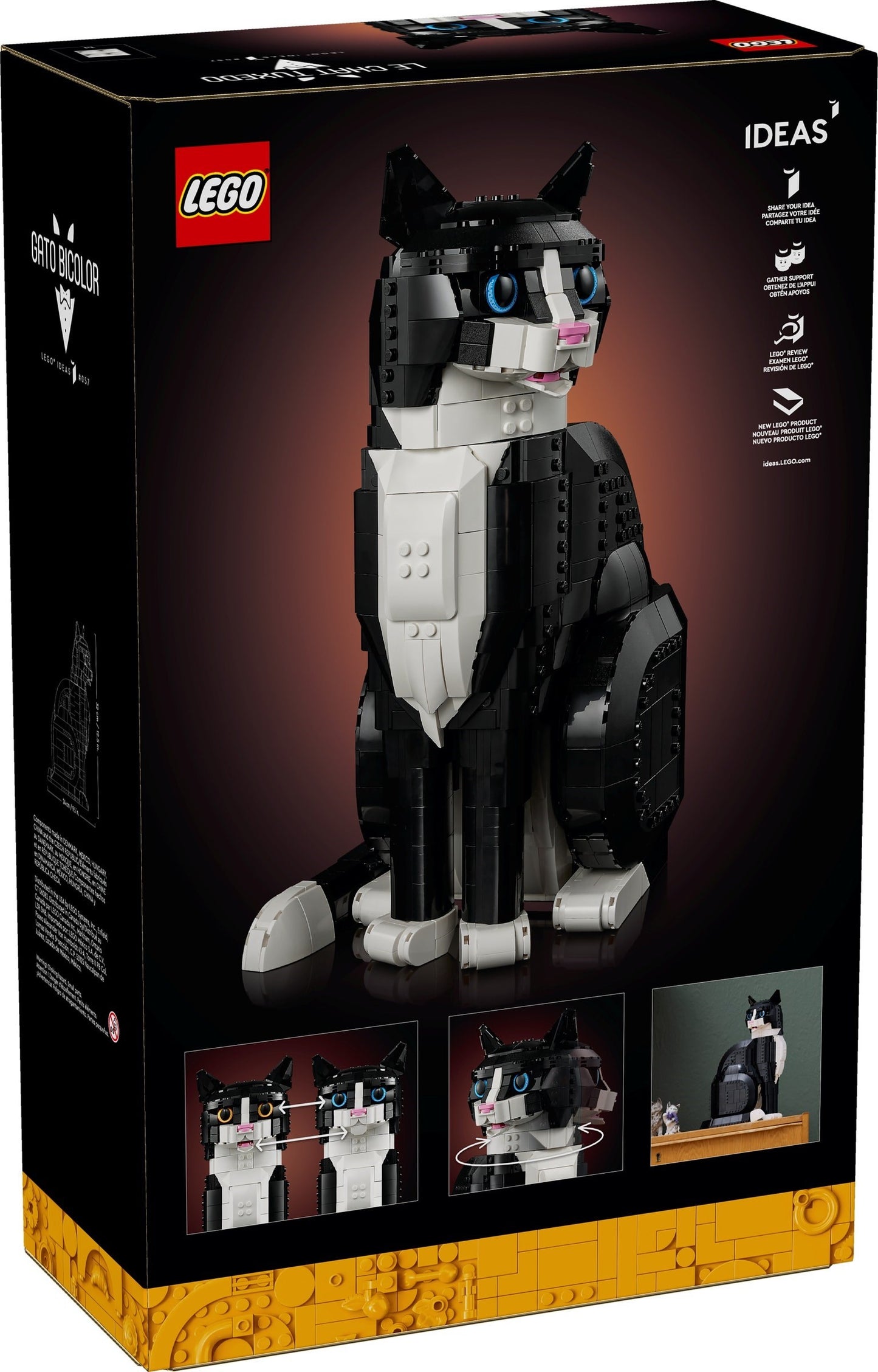 LEGO 21349 Ideas Tuxedo Cat