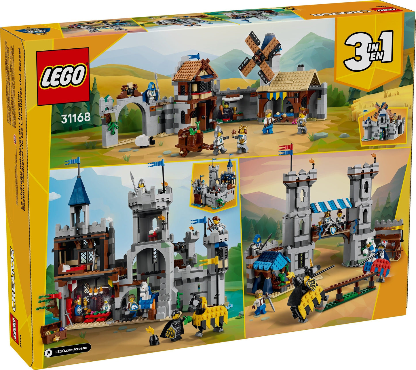 LEGO 31168 Creator 3 in 1 Medieval Horse Knight Castle