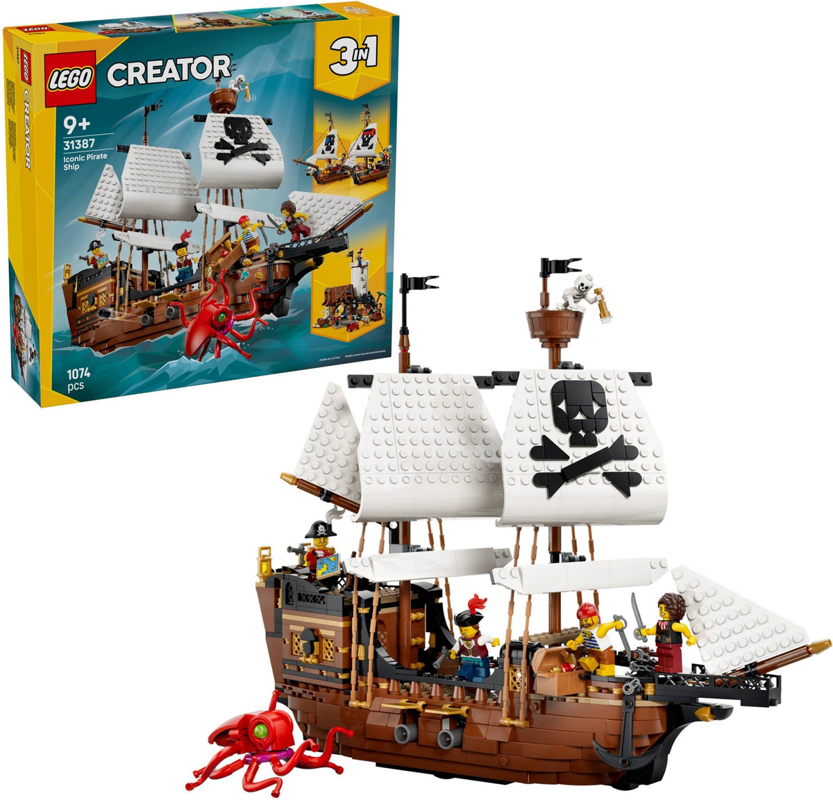 LEGO 31387 - Box front with model