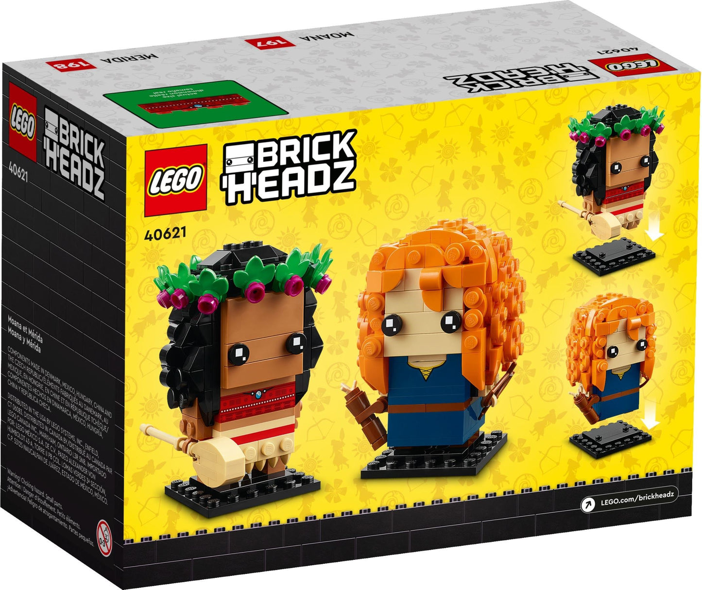 LEGO 40621 Brickheadz Moana & Merida - Disney