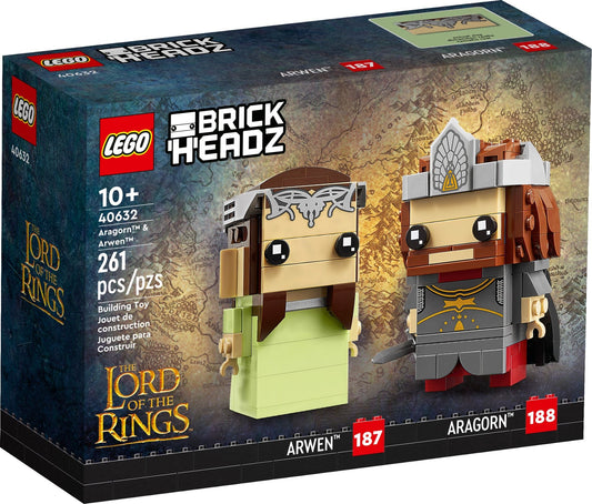 LEGO 40632 Brickheadz Aragorn & Arwen - The Lord of the Rings