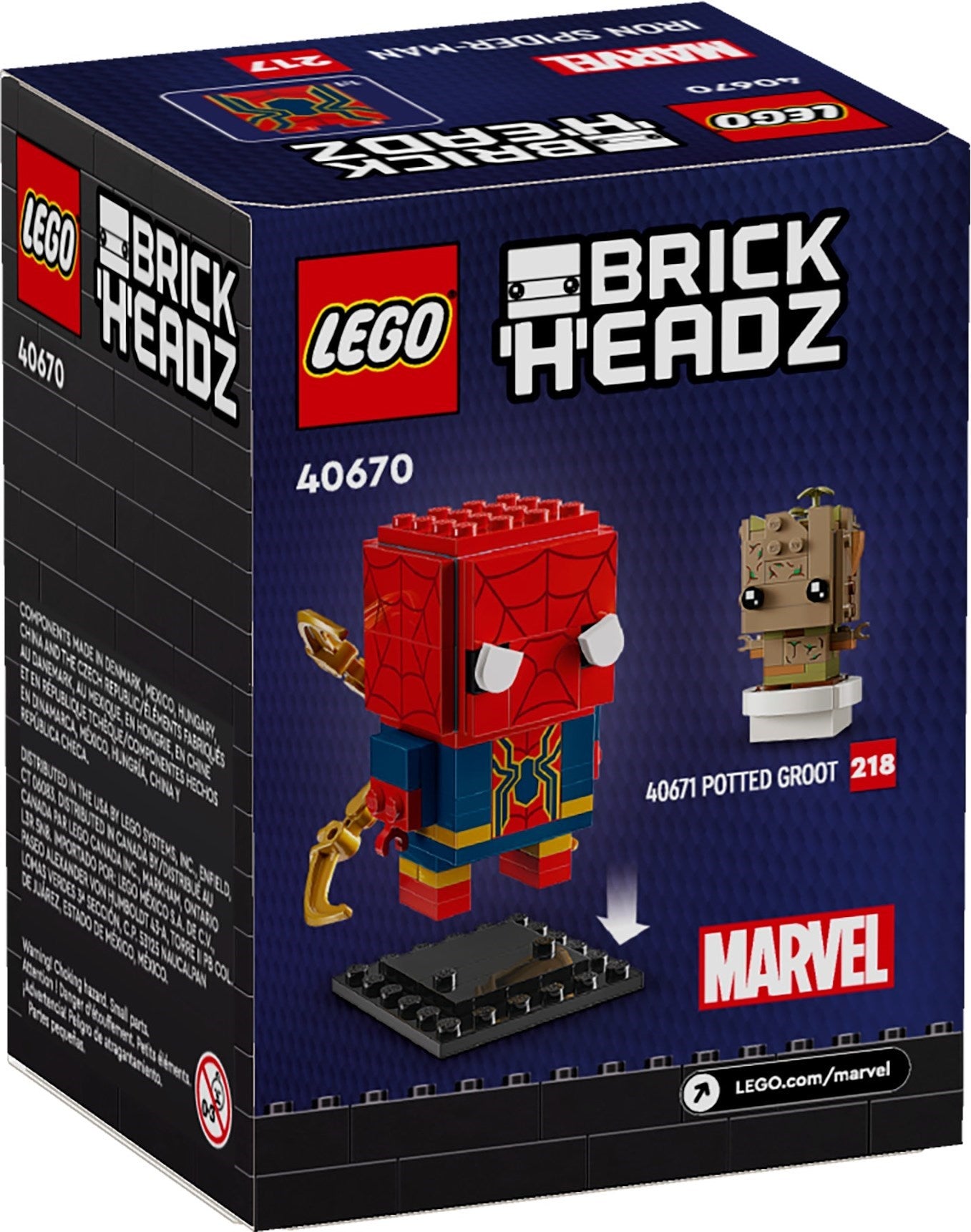 LEGO 40670 Brickheadz Iron Spider-Man